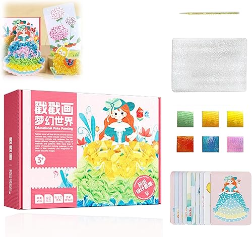 Pintura creativa de perforación de rompecabezas 2023, libro de dibujo de diseño de moda con pintura de acuarela, calcomanías, poking, kit de