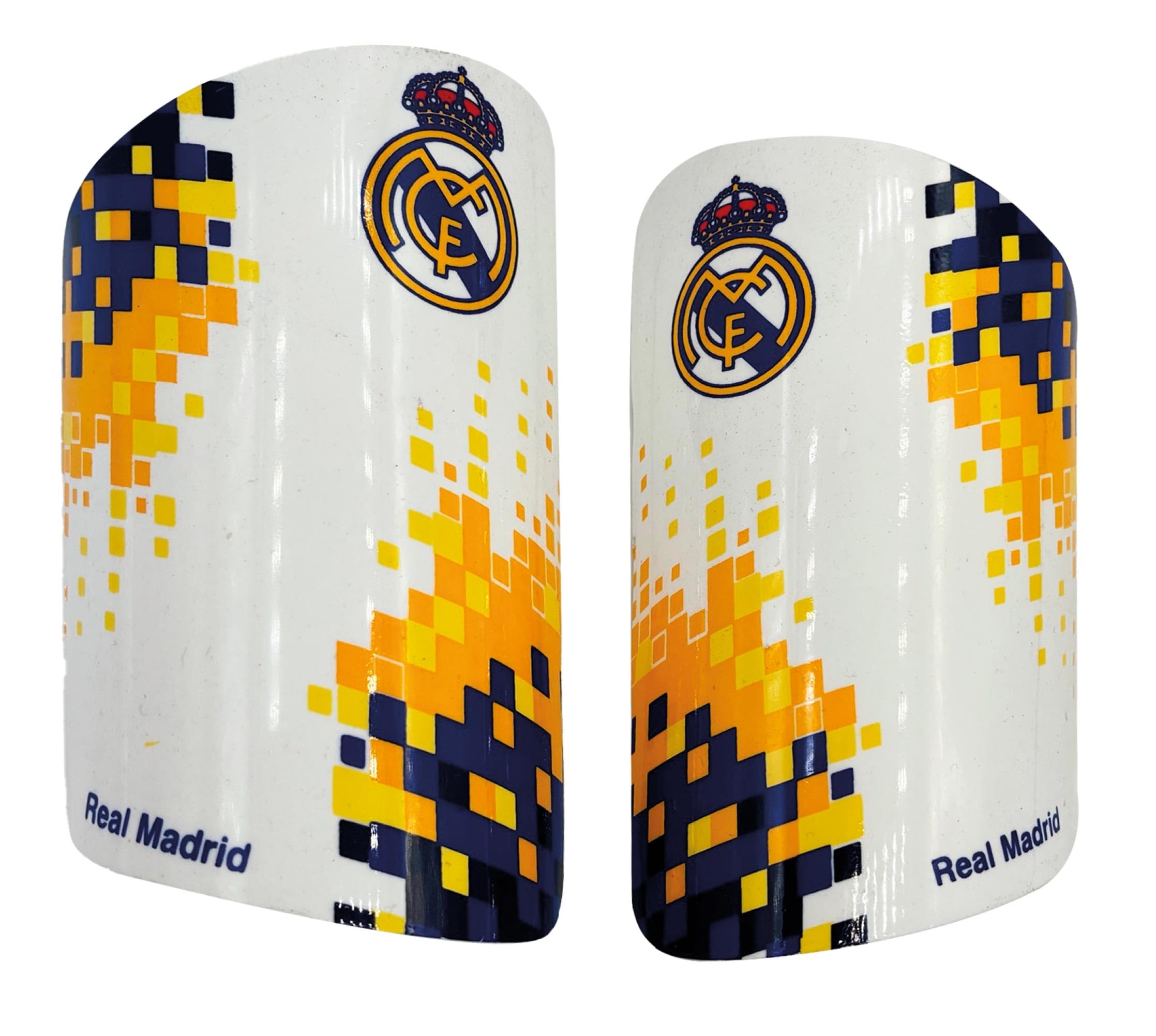 Real Madrid espinillera fútbol para niños Producto Oficial Talla XS (8-10 años) y Talla S (12-14 años)