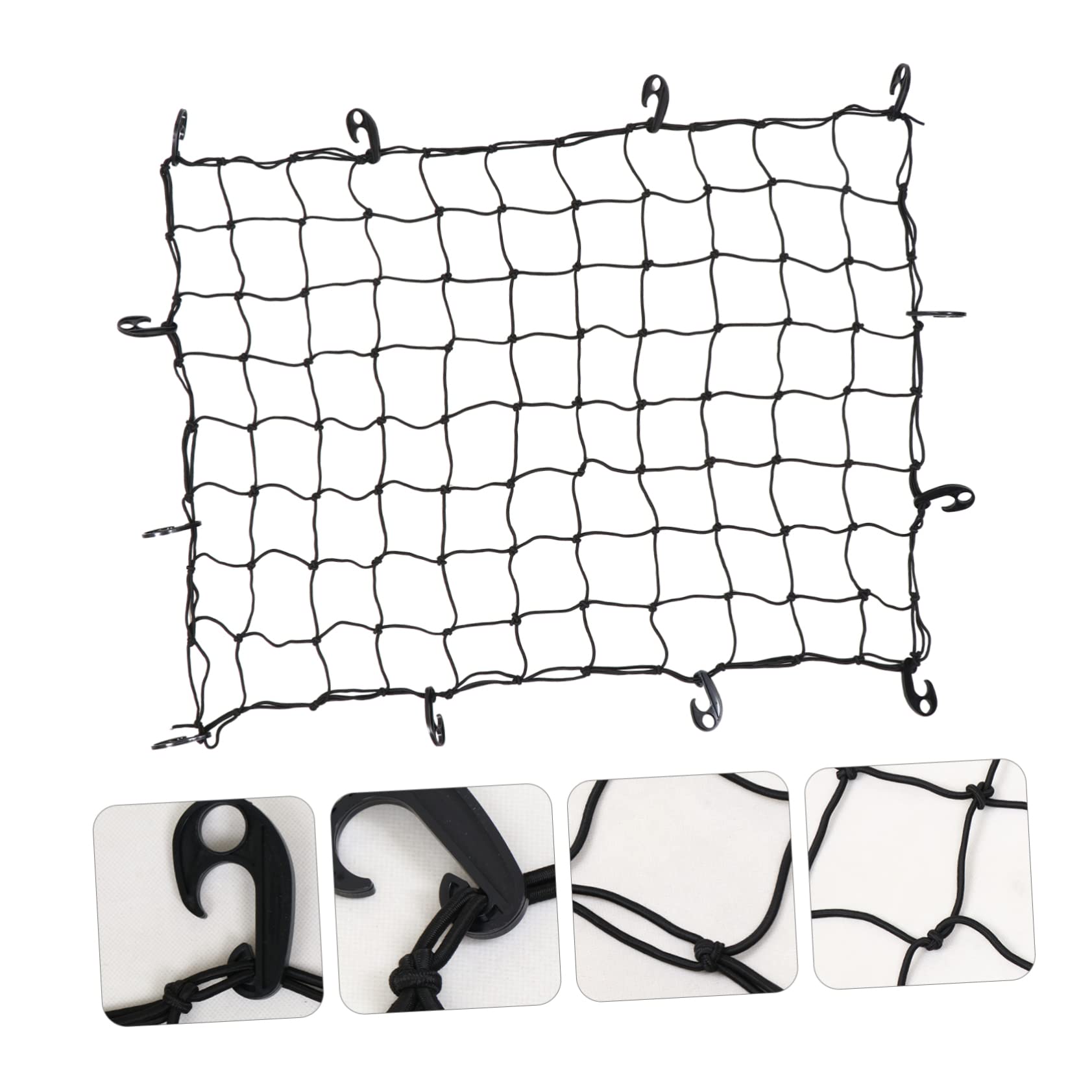 Filet De Rangement Élastique pour Toit De Voiture Filet Coffre Voiture pour Bagages Porte-Bagages Camionnettes Et Remorques