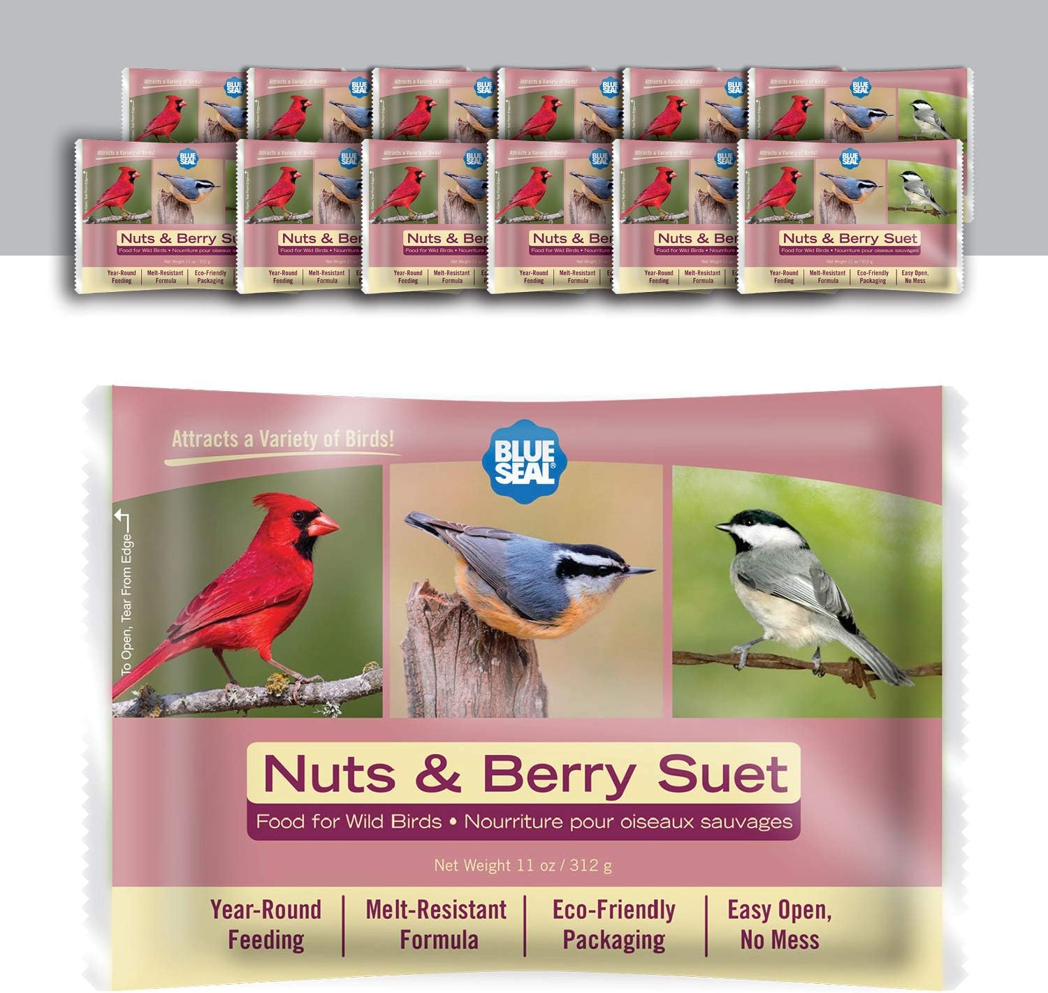 Blue Seal Woodpecker Bird Suet Cake No Mess Wild Bird