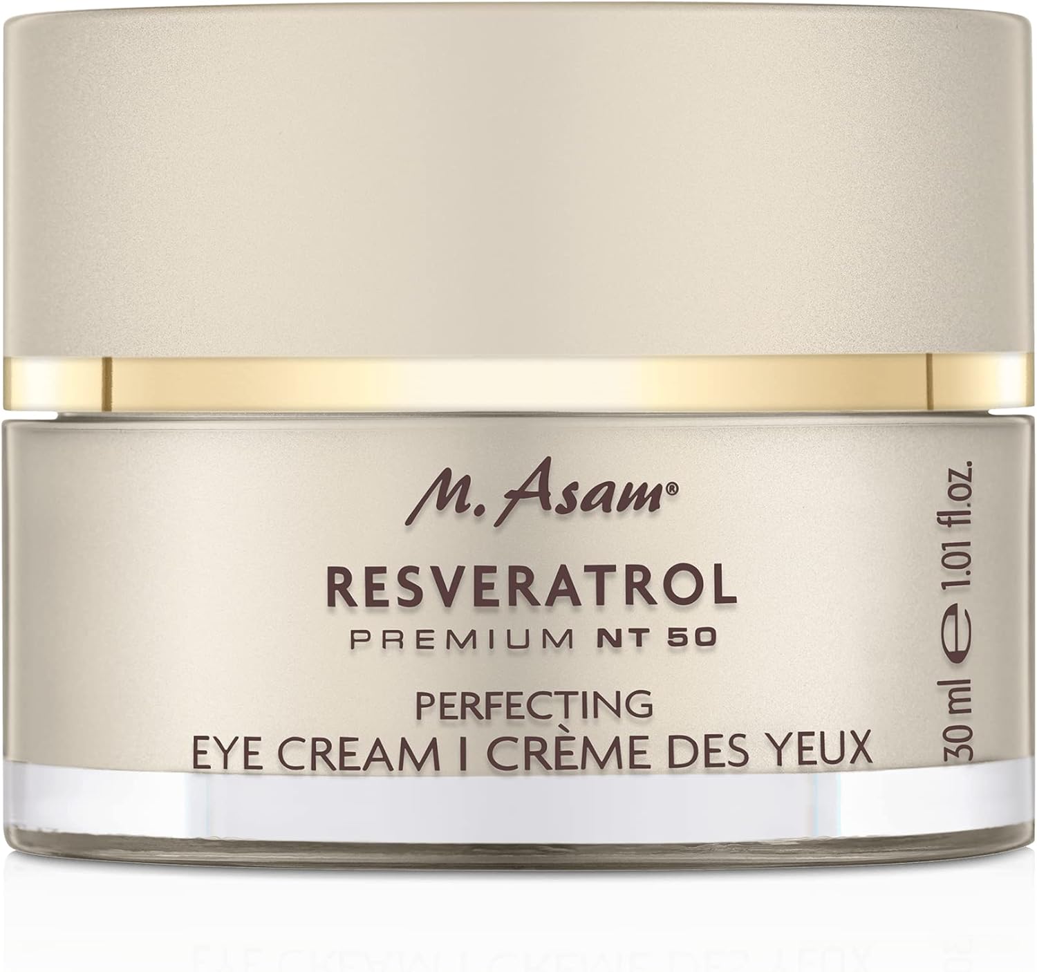 M. Asam Resveratrol Premium NT50 Perfecting Eye Cream (30 ml) – anti-aging oogcrème met resveratrol en hyaluron maakt oogrimpels glad, verstevigende oogverzorging