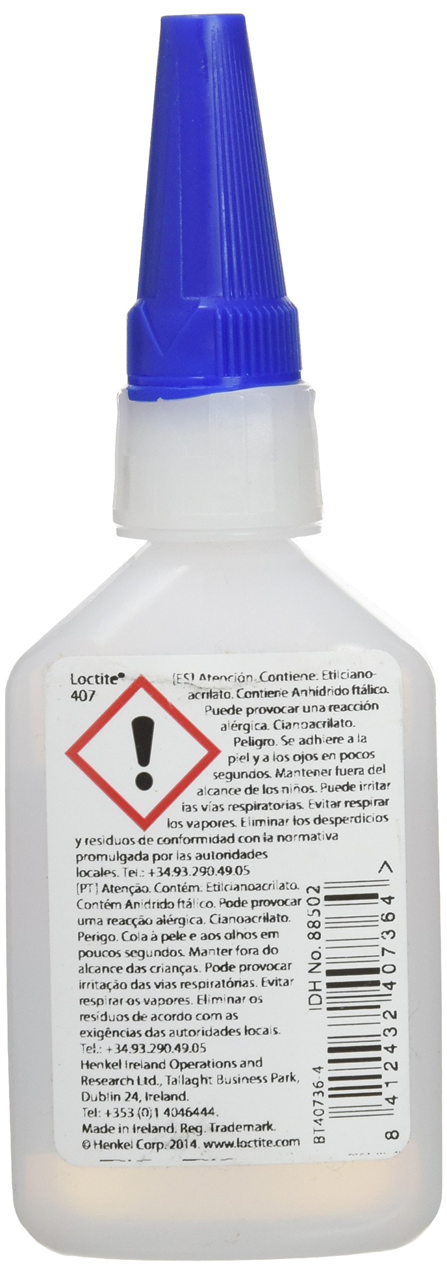 LOCTITE 407 BO 50G ES/PT ADHESIVO INSTANTÁNEO ALTA TEMPERATURA