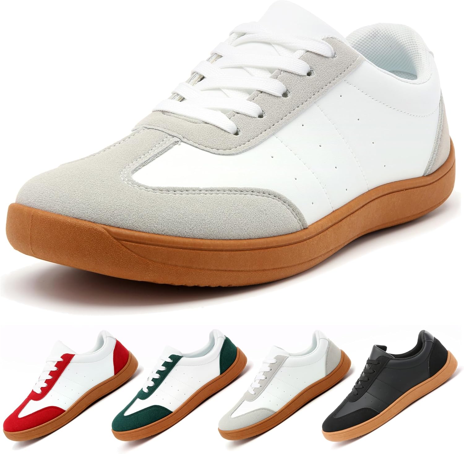 Women’s Men’s Classic Leather Sneakers Comfy Breathable Casual Walking Shoes Fashion Soft Lace-up Sneaker Women’s Men’s Classic Leather Sneakers Comfy Breathable Casual Walking Shoes Fashion Soft Lace-up Sneaker