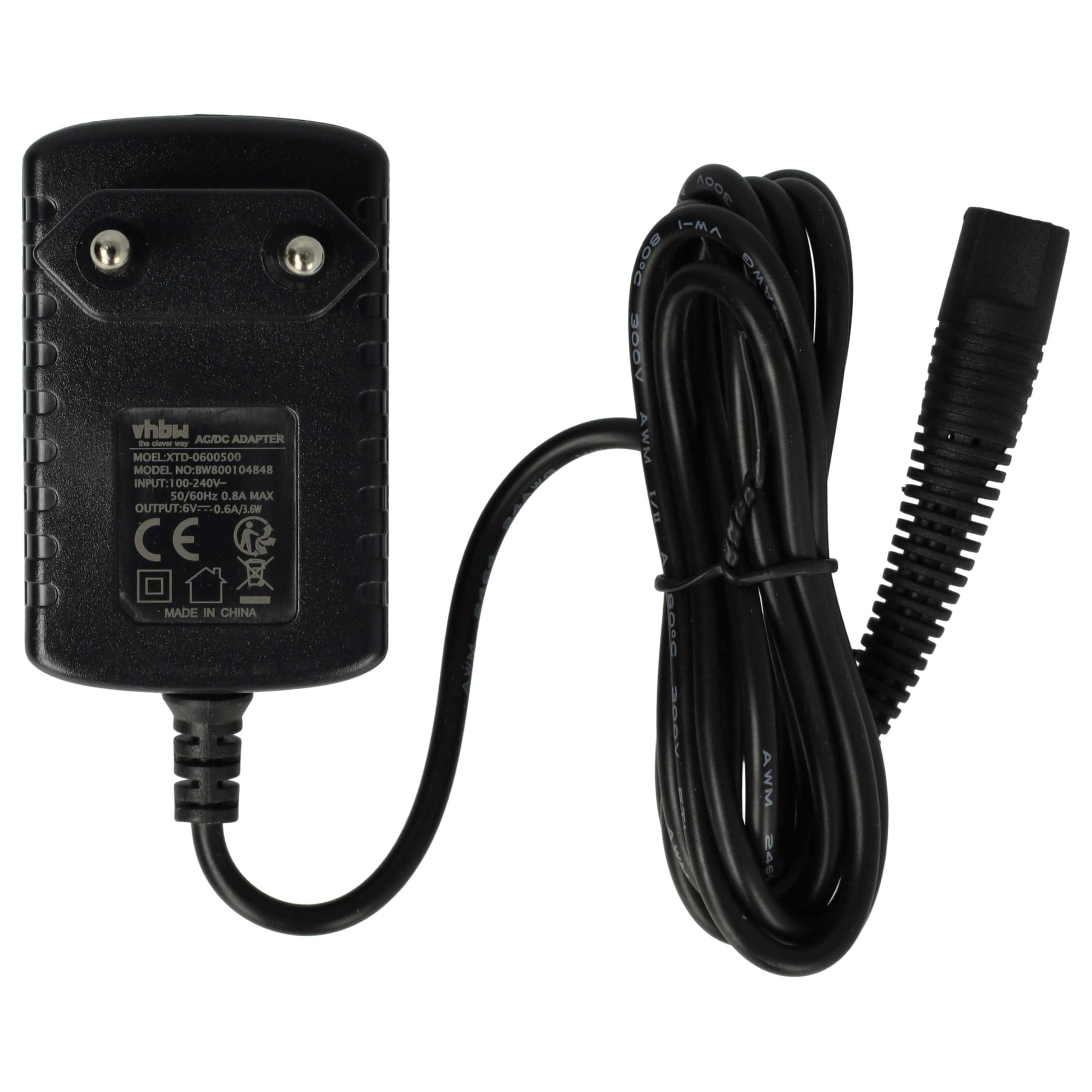 vhbw Alimentatore AC compatibile con Braun MGK3040, MGK3060, MGK3080 (Typ 5514, 5515), CruZer 6 BT5010, BT5050, BT5070, BT5090 rasoio