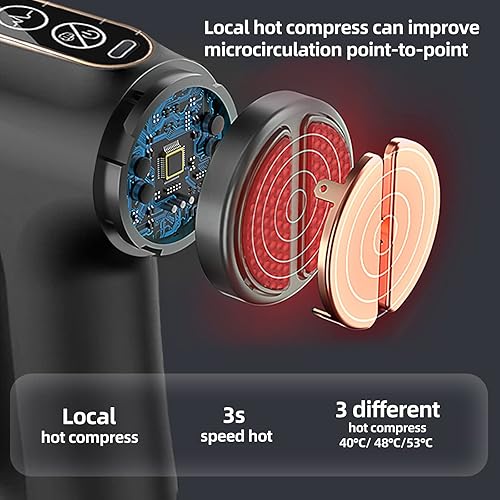 Miniatura 4 de Pistola de masaje, masajeador de tejido profundo, pistola de masaje muscular para atletas, masajeador de tejido profundo de mano, regalos del día