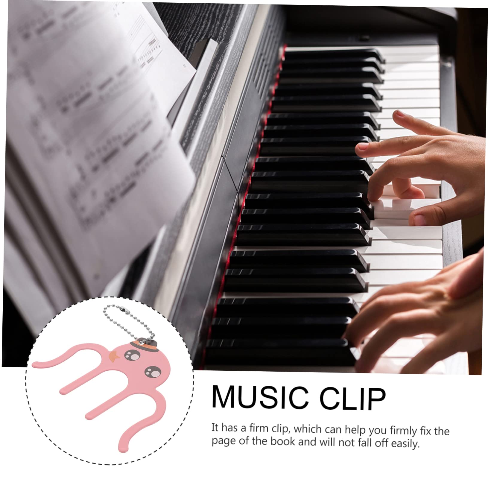 Clip Métal Pour Maintenir Livre Ouvert - Idéal Partitions Piano, Lecture, Pupitre, école