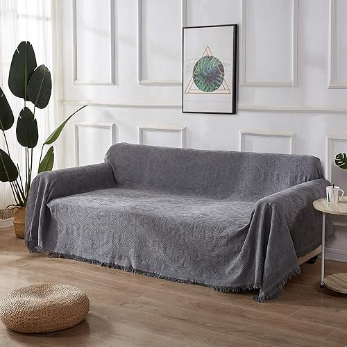 Miniatura 2 de RHF - Fundas para sofá de 3 cojines, fundas seccionales para sofá, fundas de sofá para perros, funda de sofá, mantas para sofá (pequeño, beige)