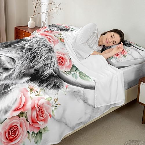 Miniatura 109 de Erosebridal Juego de sábanas para videojuegos, tamaño individual, color morado, sábana bajera ajustable para niños y niñas, moderno juego de sábanas