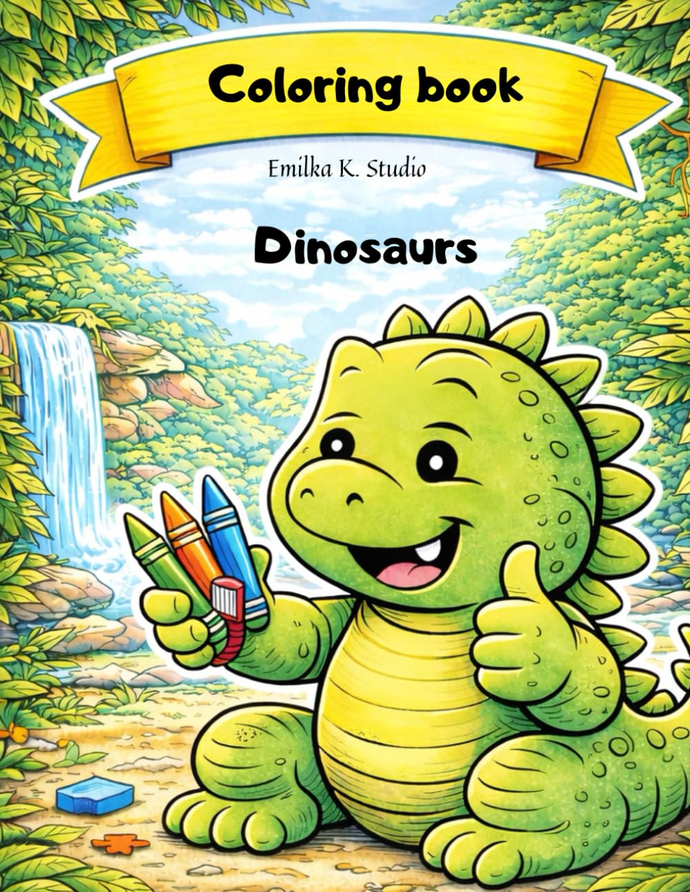Dinosaur Coloring Book for Kids Ages 5–8: Cute Dino Pages for Fun, Creativity and Relaxation
