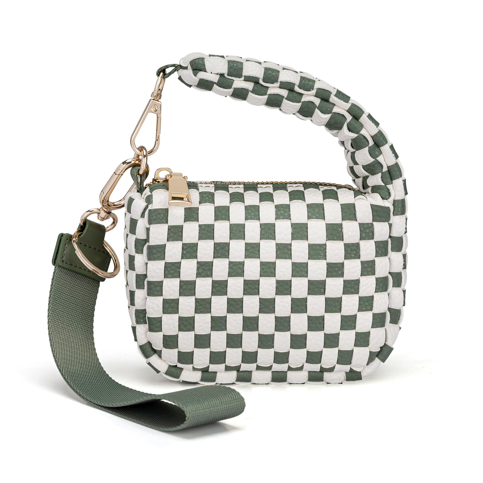 Mini Quilted Wristlet Bag for Women, Puffer Handbags,Evening Bags,Charm Lipstick Bag,Cute bag Charm for Gift