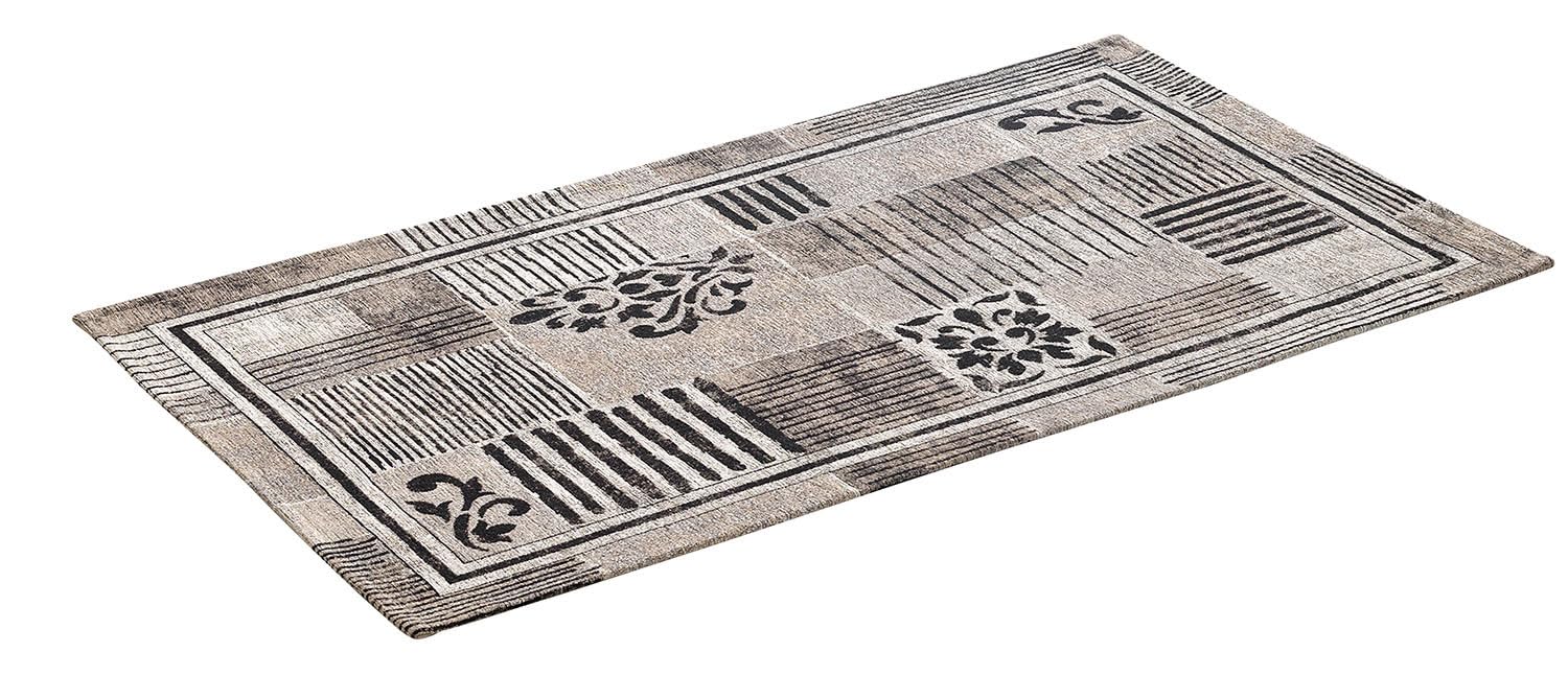 Confezioni Giuliana Tris - Alfombra para dormitorio, estilo moderno Luxor, color gris pardo, fabricado en Italia