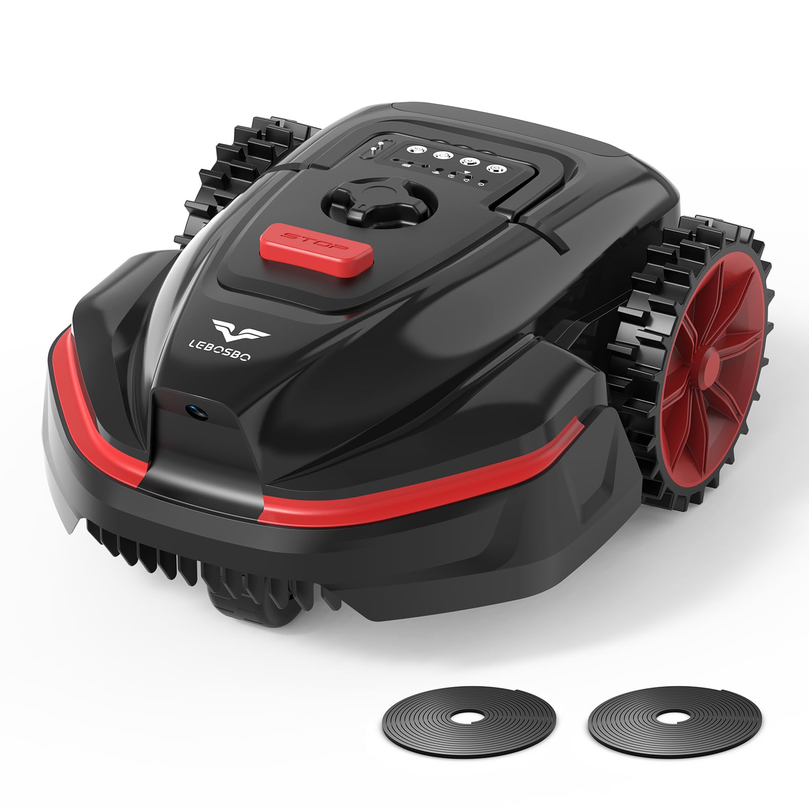 V3 Robot Cortacésped sin Cable Perimetral, Navegación Visual con IA, 150+ Obstáculos, Control por App, Motor sin Escobillas, 50 dB, Bandas Magnéticas, para Jardines Pequeños y Llanos