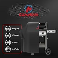 Vista 65 de Comnova - Cubierta para parrilla de 55 pulgadas, cubierta de gas 600D para parrilla al aire libre, resistente e impermeable, Weber, Char-Broil