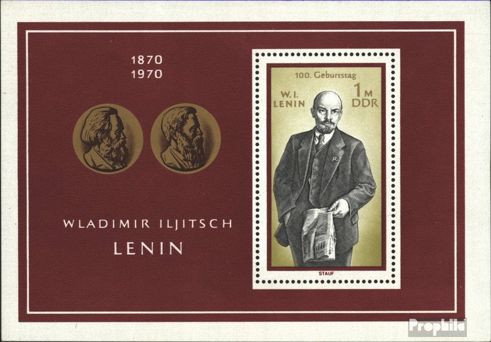 Briefmarken-Set DDR 1970 Lenin – Komplett 1557-1561, Postfrisch ** (MNH)