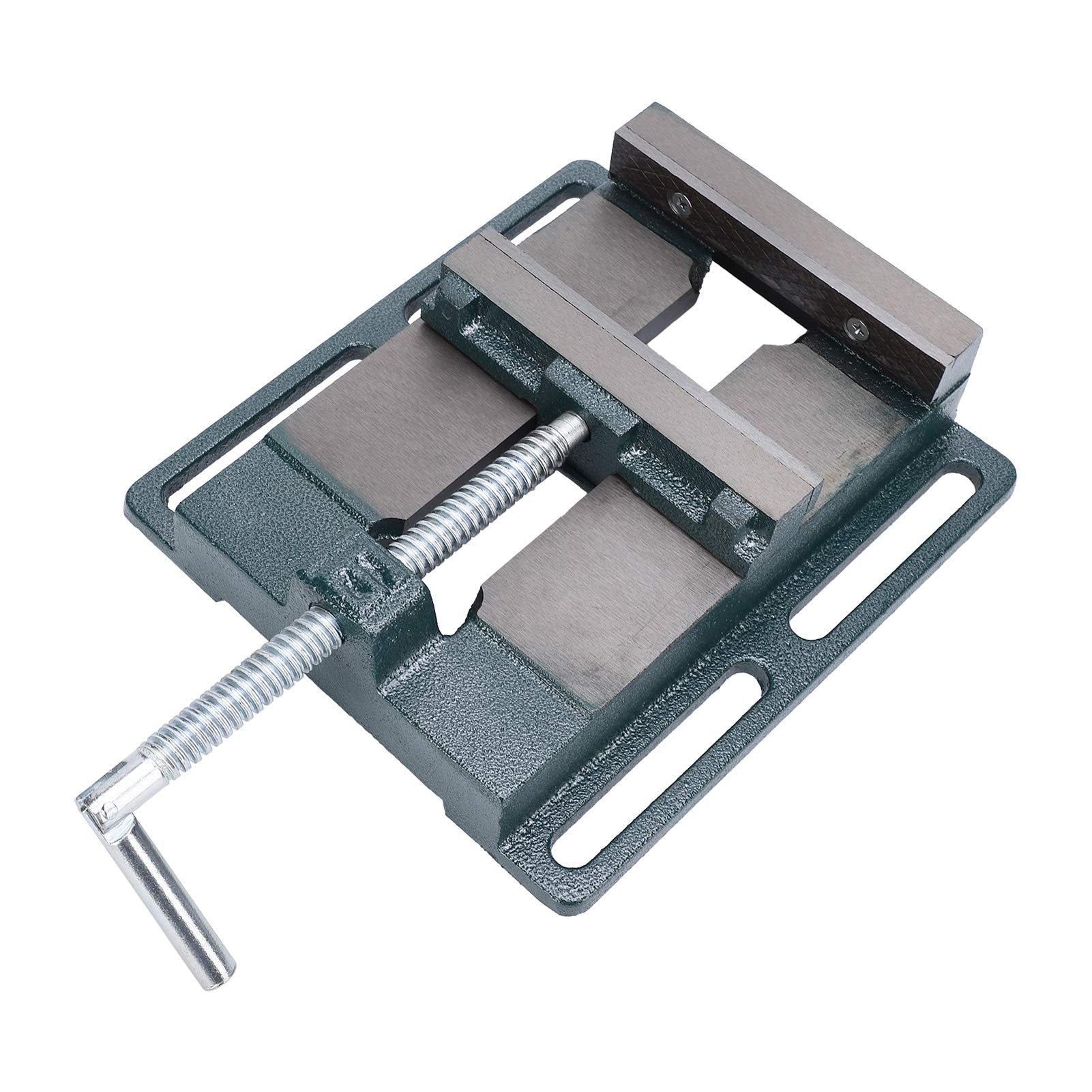 6 Inch Drill Press Vise and Clamps, Bench Vices, Low Profile Drill Press Vise, Cast Iron Drill Press Vise for Milling Machine, Drill Press and Machinery Maintenance