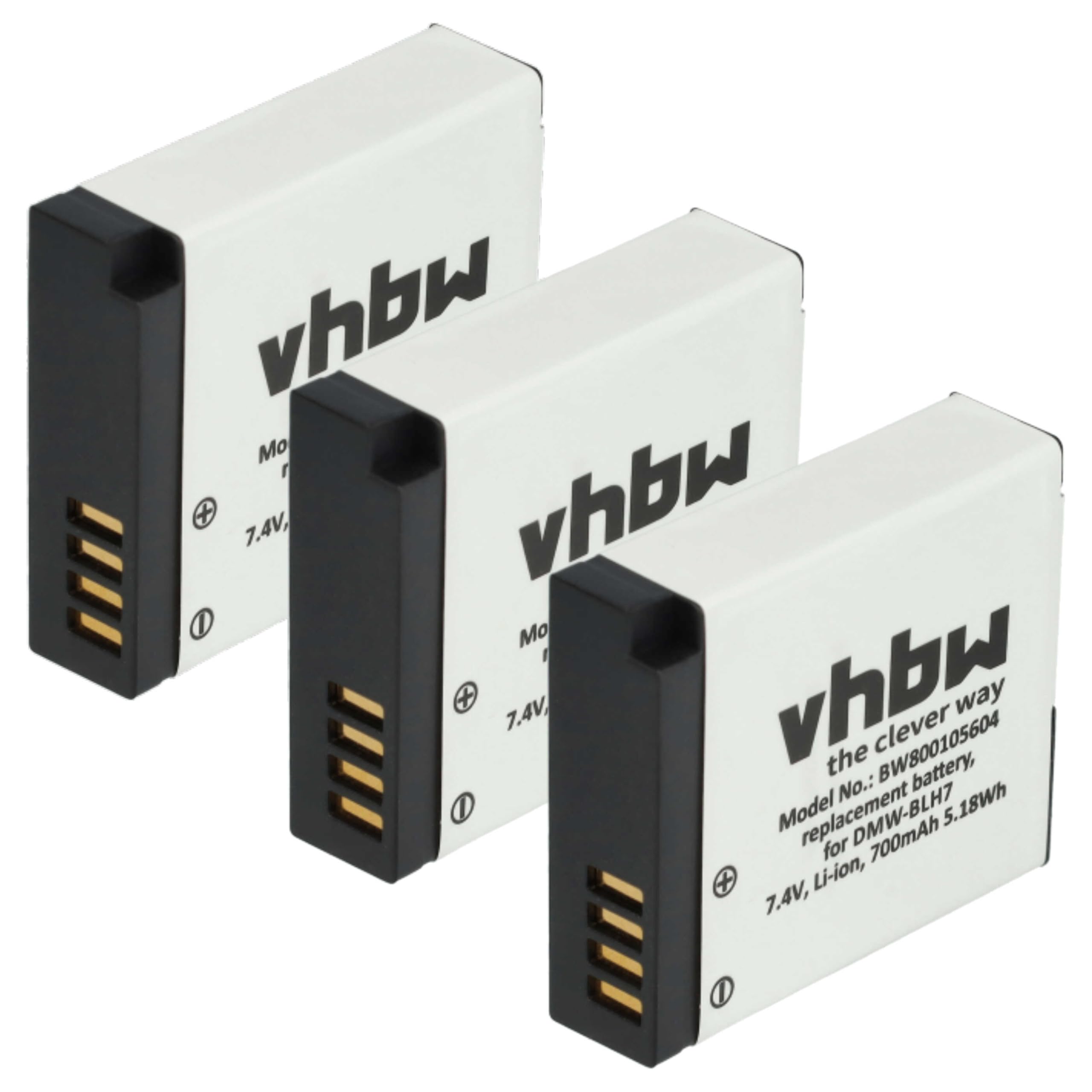 vhbw Battery Compatible with Praktica Luxmedia 12-03, 12-23, DCZ 10.3, LB-5030 APRN Camera (500mAh, 3.6V, Li-ION