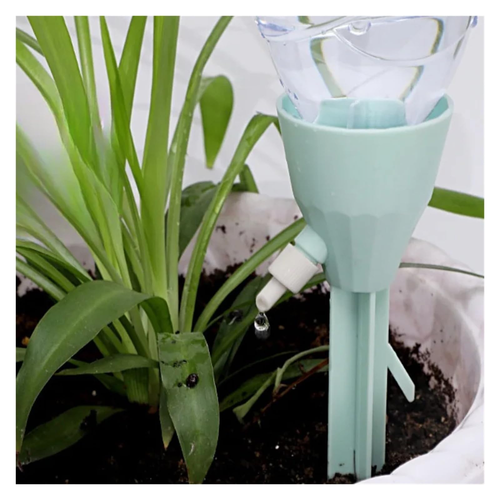 Dispositivo automatico for l'irrigazione dei fiori for piante in vaso domestiche, velocità di gocciolamento regolabile quando si esce, gocciolatore for irrigazione automatica(Beige)