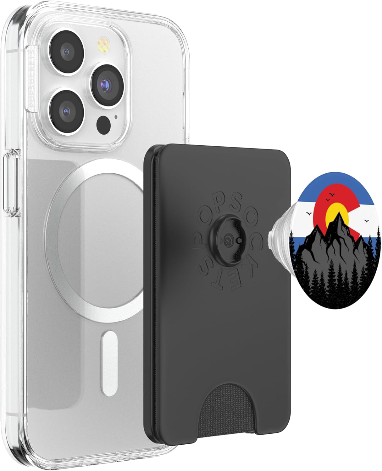 Colorado Rocky Mountains Coloradan State Flag PopSockets PopWallet for MagSafe