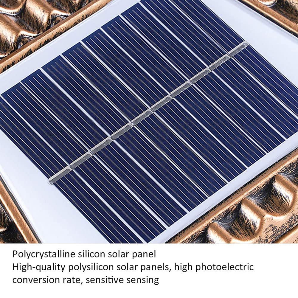 Lámpara de Cabeza de Pilar de Aluminio Retro, lámpara de pie Solar Impermeable, Pantalla de lámpara acrílica LED, lámpara de Paisaje de terraza de Patio, Accesorios de iluminación de terraza de