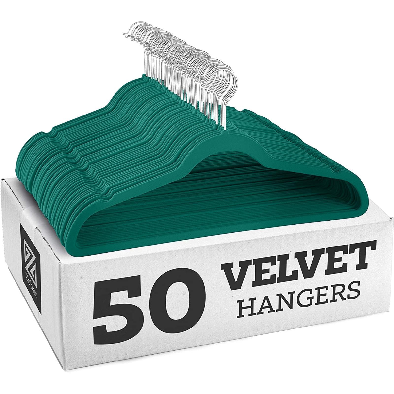 20 Pack Velvet Hangers,wrinkle Resistant,ultra Thin Non Slip, Hook Hold Upto 11 Lbs/17.5 * 9 * 0.2 in (PeacockGGalvanized,10 Pack)