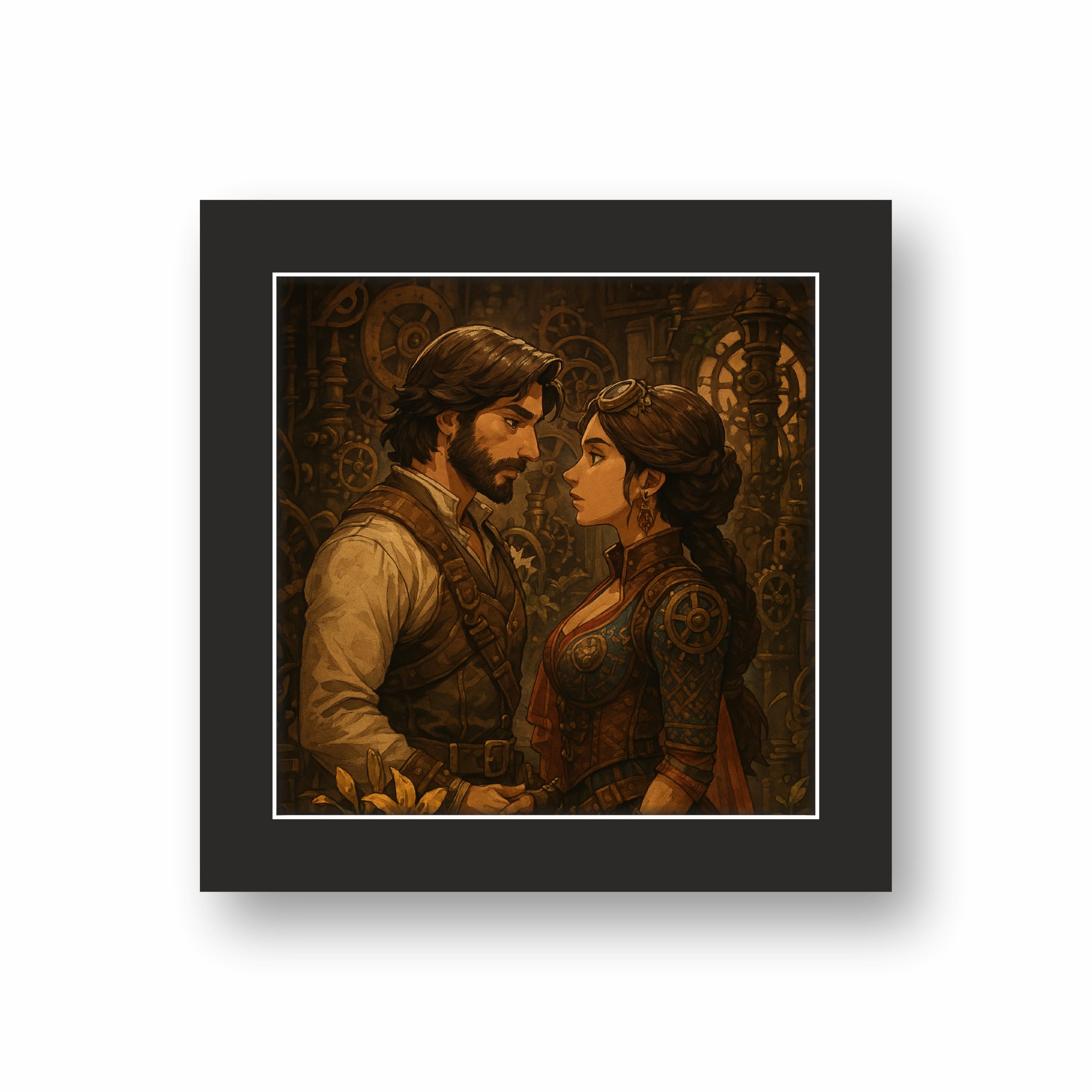Steampunk Style Frame - Personalized Mechanical Artwork – view 4