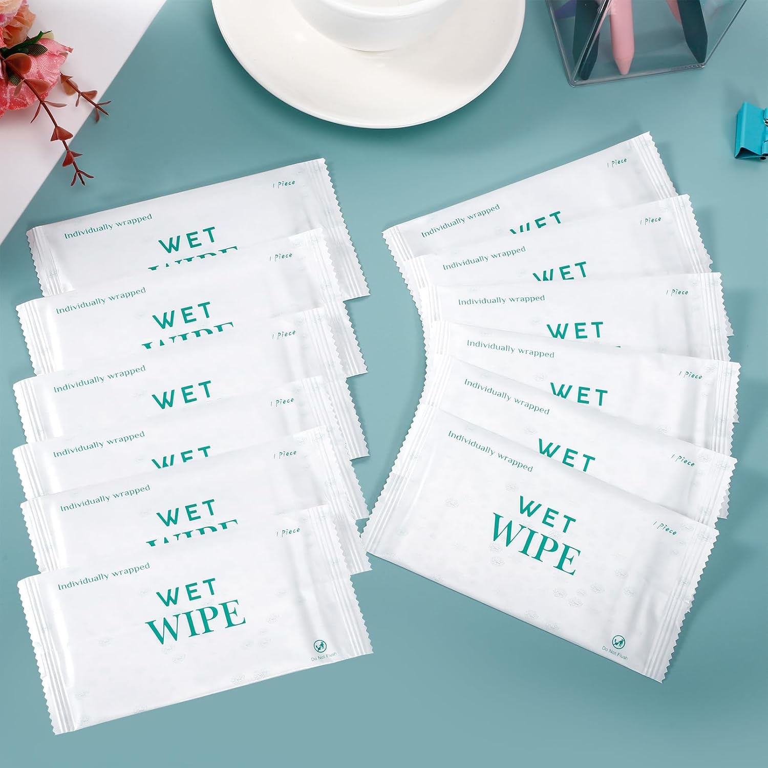 300 Pack Wet Wipes Individually Wrapped,Travel Size Hand Wipe, Wet Wipes Bulk for Travel, Homeless, Wedding, Barbecue, Restaurant