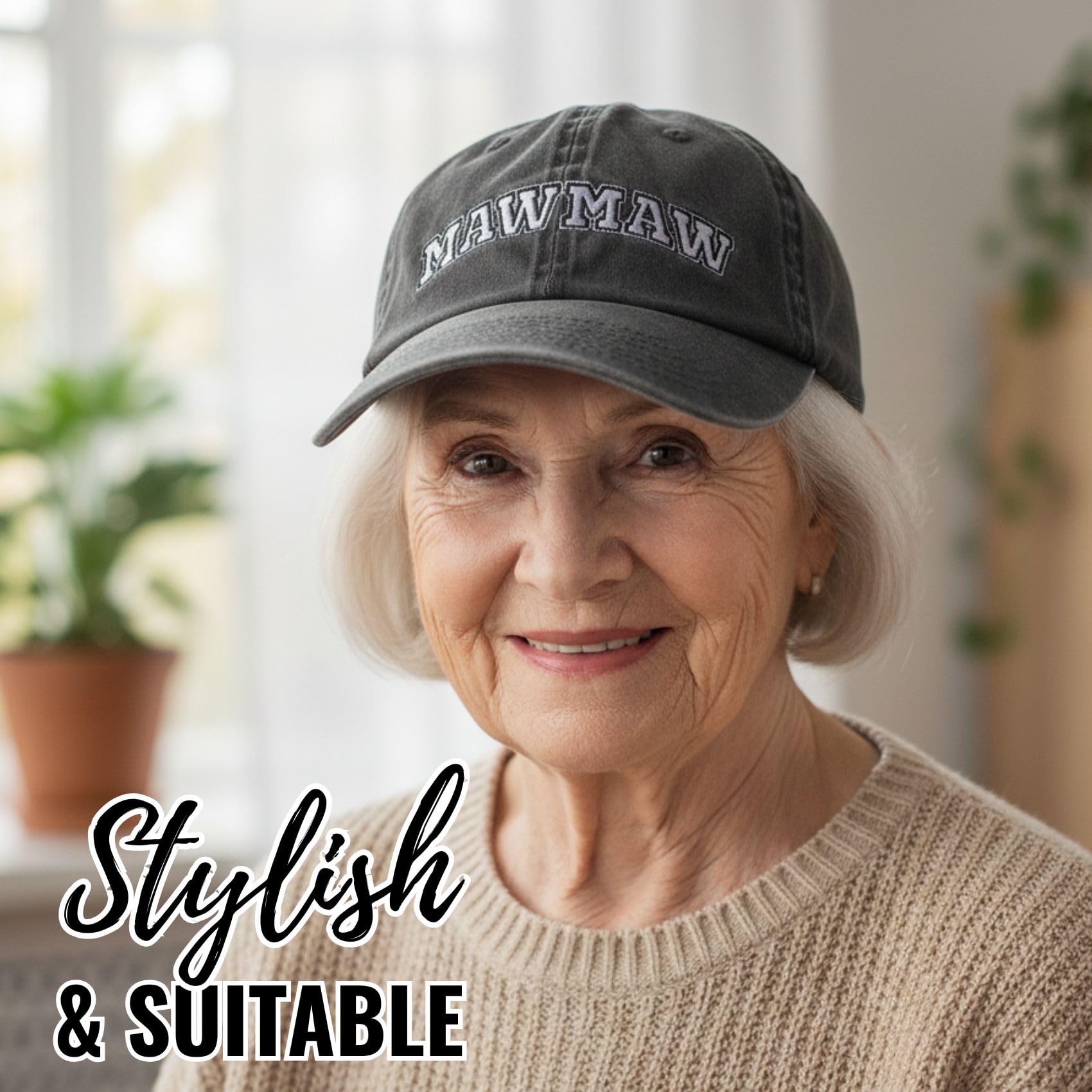 InnoBeta Mawmaw Gifts Cap for Grandma, Funny Adjustable Embroidered Hat for Birthday, Mother’s Day
