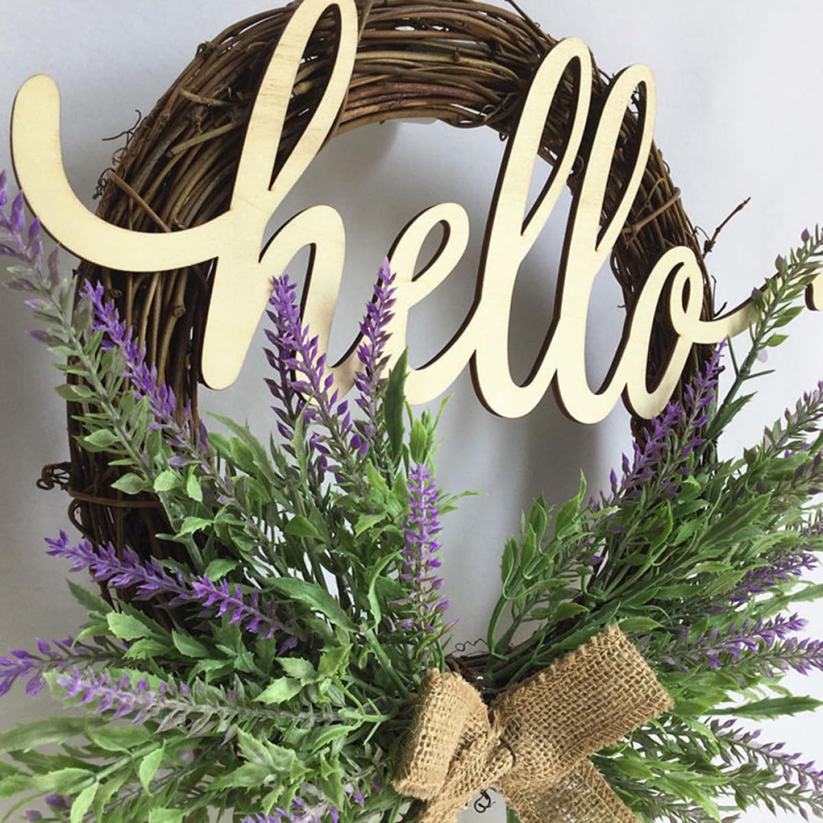 Baluue Künstliche Lavendelgirlande 35,5cm Violett Langlebige Dekogirlande für Haustür Wand und Hochzeit Wetterfest Haushaltssichere Wohnraumdekoration Zufällige Farbe