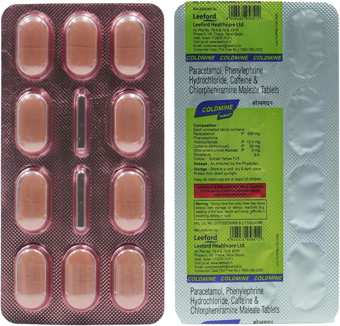 Coldmine - Strip of 10 Tablets