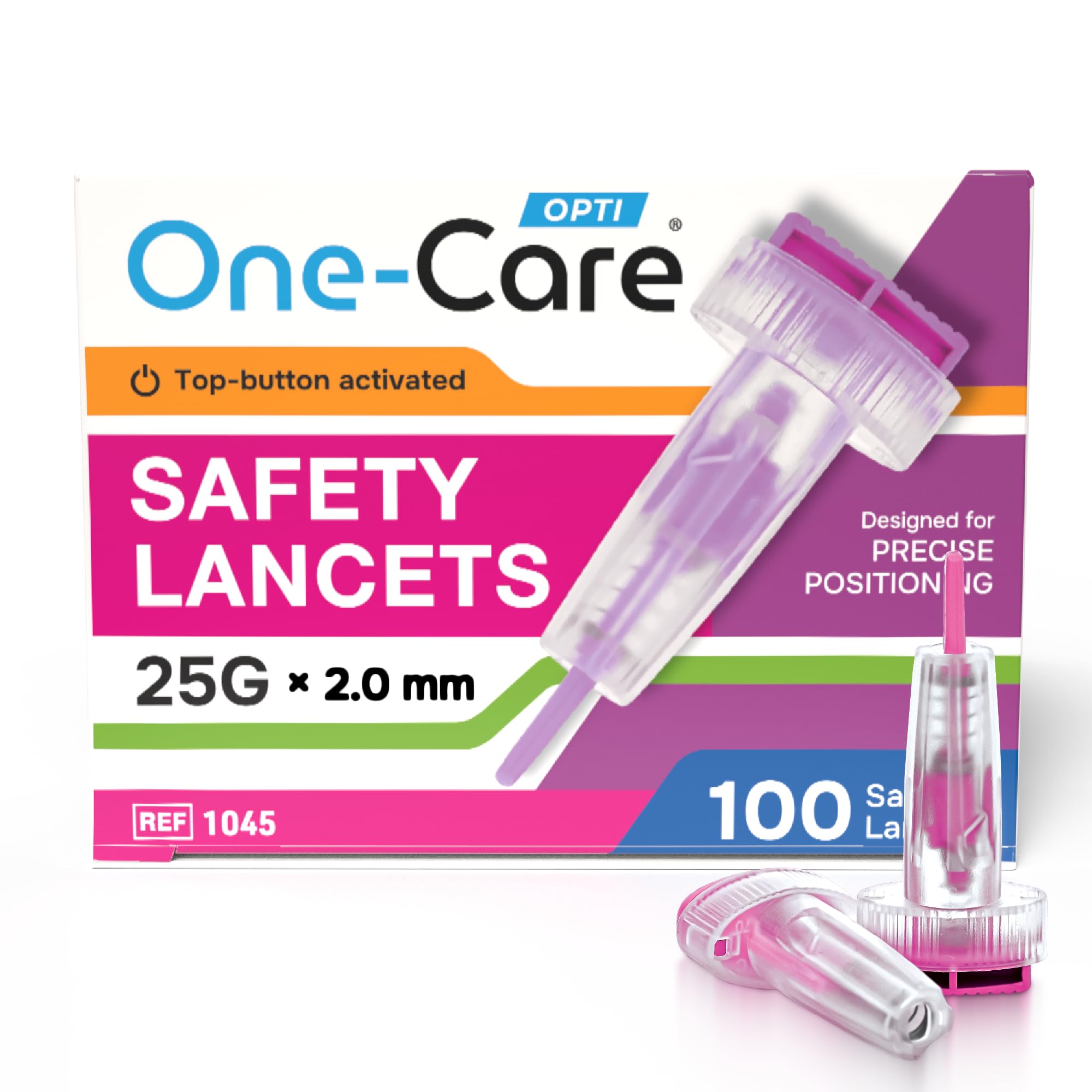 ONE-CARE Opti Lancets - Push Button Safety -13 ONE-CARE Opti Lancets - Push Button Safety -13