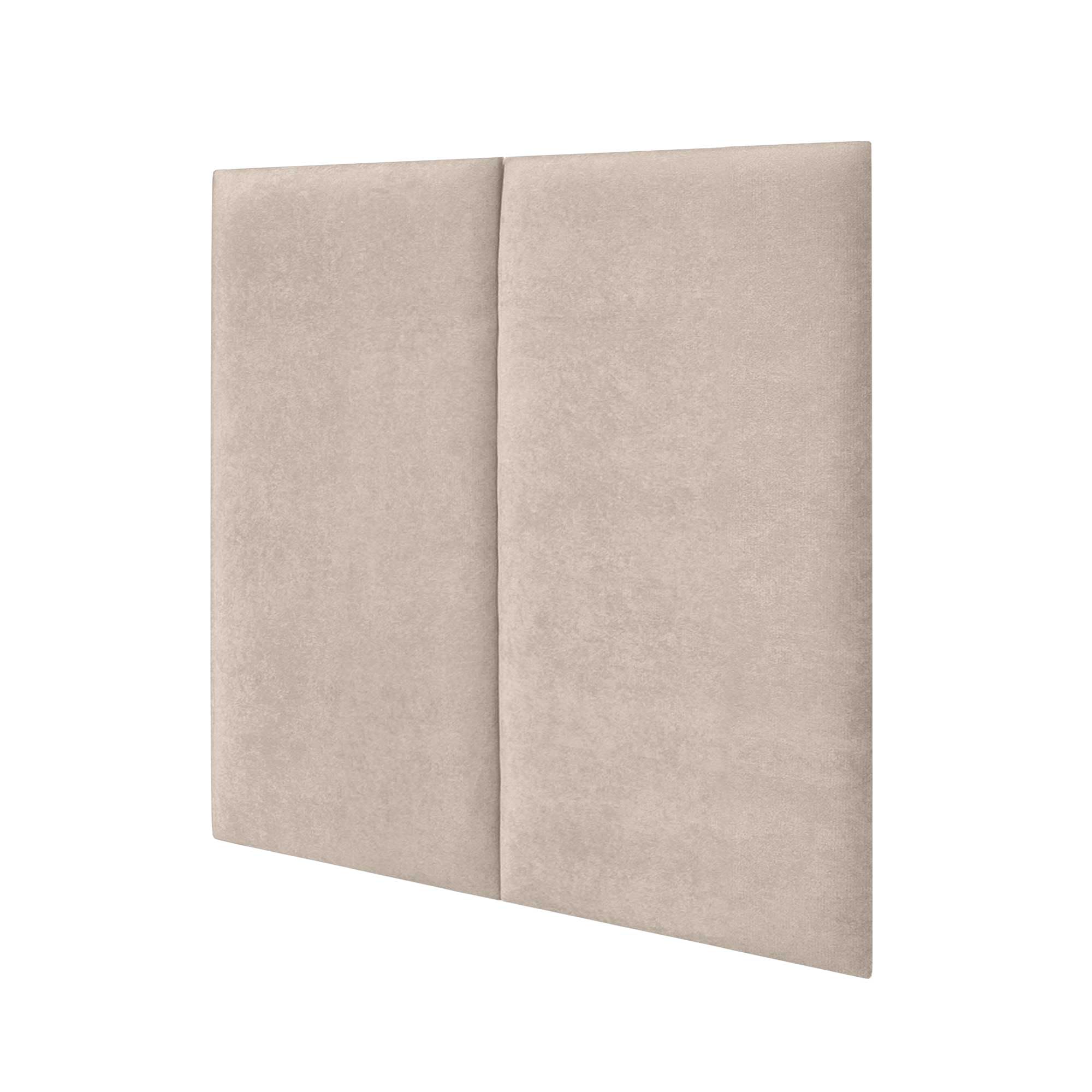 DHOME Testiera Imbottita in Tessuto Aqualine Premium Antimacchia Design Modulare Verticale Autoadesiva Testata Letto Camera da Letto Imbottita (Beige, 80cm, Altezza 135 cm, x2)