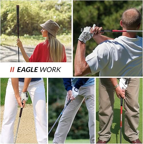 Miniatura 7 de EAGLE WORK Agarres de golf de goma, paquete de 13 con solvente, 15 cintas, abrazadera de tornillo y hoja de gancho, control para todo tipo de clima