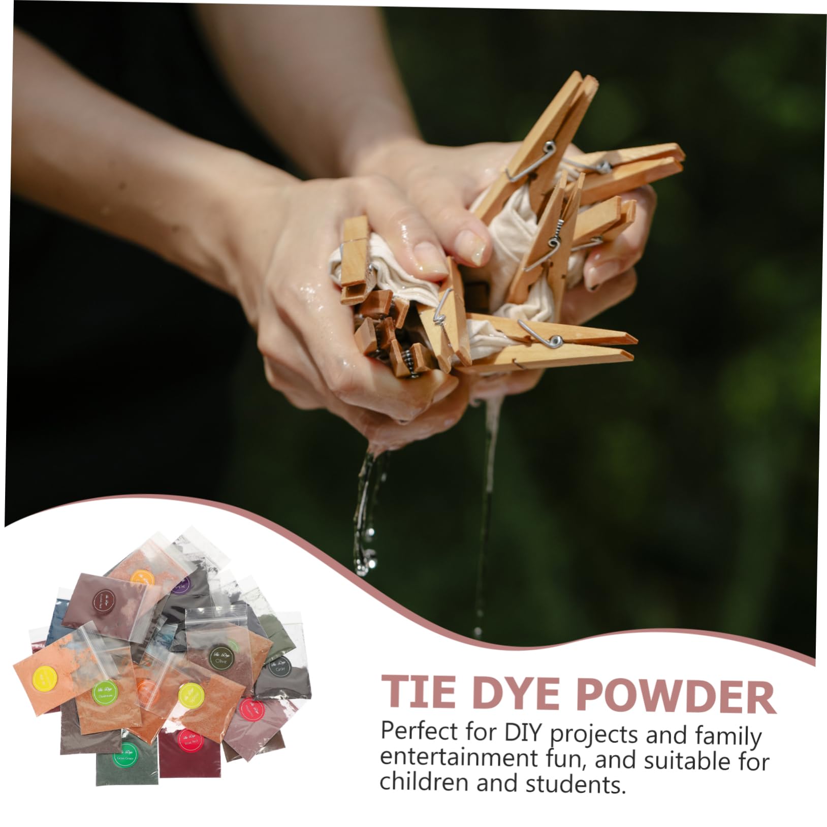 NUOBESTY 32borse Per Tie Dye Colori Colorante Per Per Attività Te Per e Adulti Shirt Scialli e Accessori Creativi