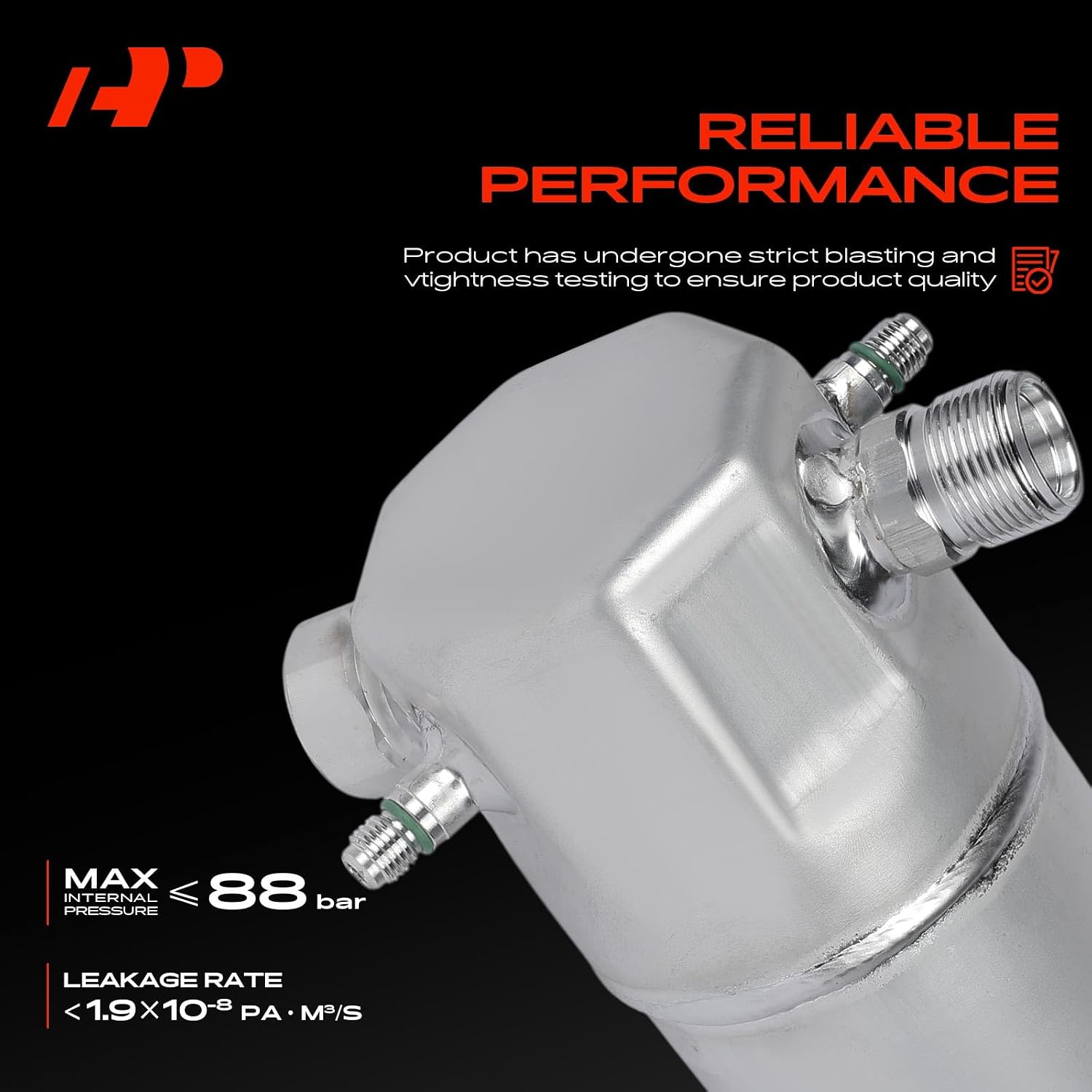 A-Premium Aluminum Air Conditioning A/C Receiver Drier Compatible with Chevrolet Camaro, Astro, G20, G30, S10 Blazer & Cadillac Eldorado, Seville & GMC G2500, G3500, Jimmy, S15 Jimmy, Safari & Pontiac