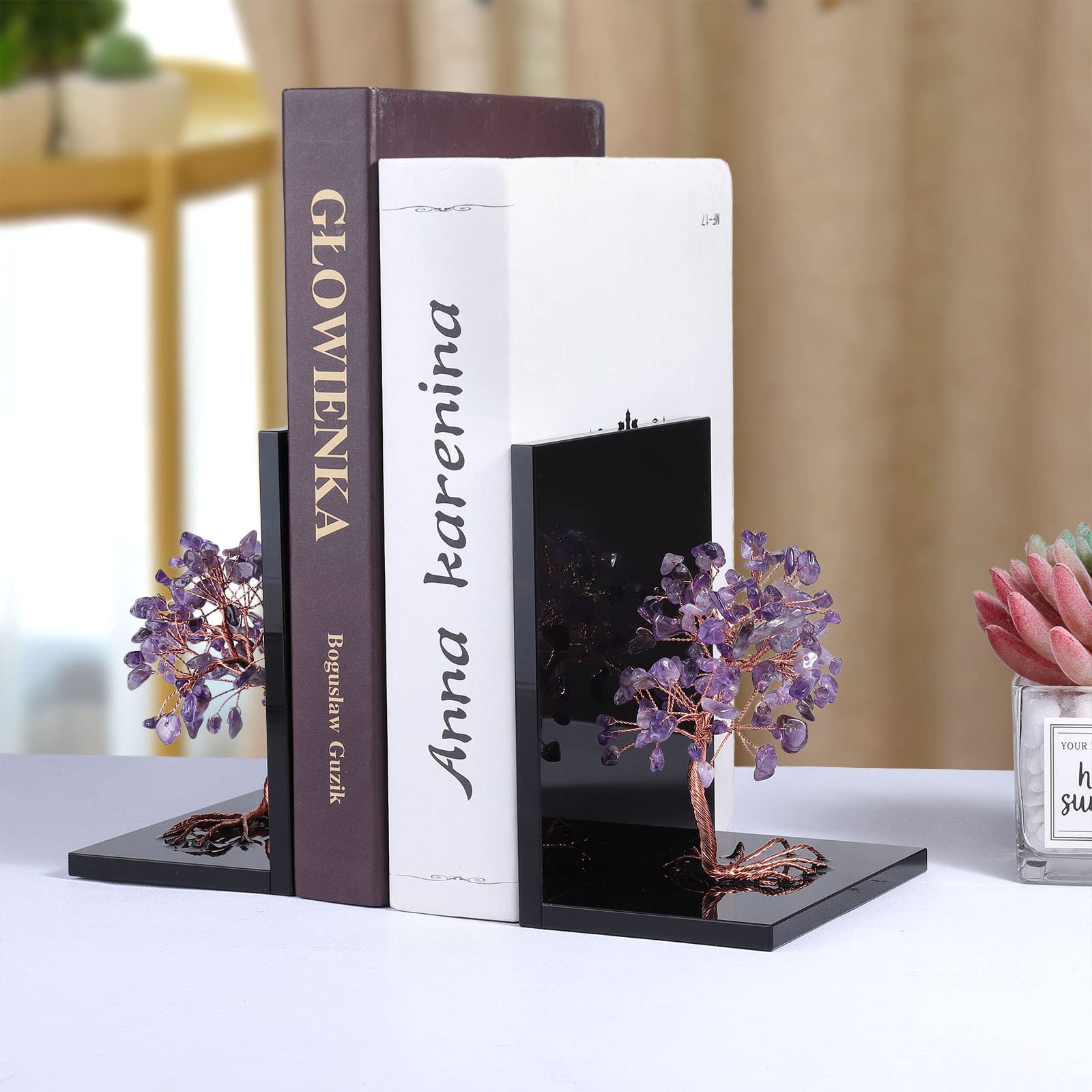 Amazon.co.jp: TUMBEELLUWA アメジスト クリスタル ストーン ツリー