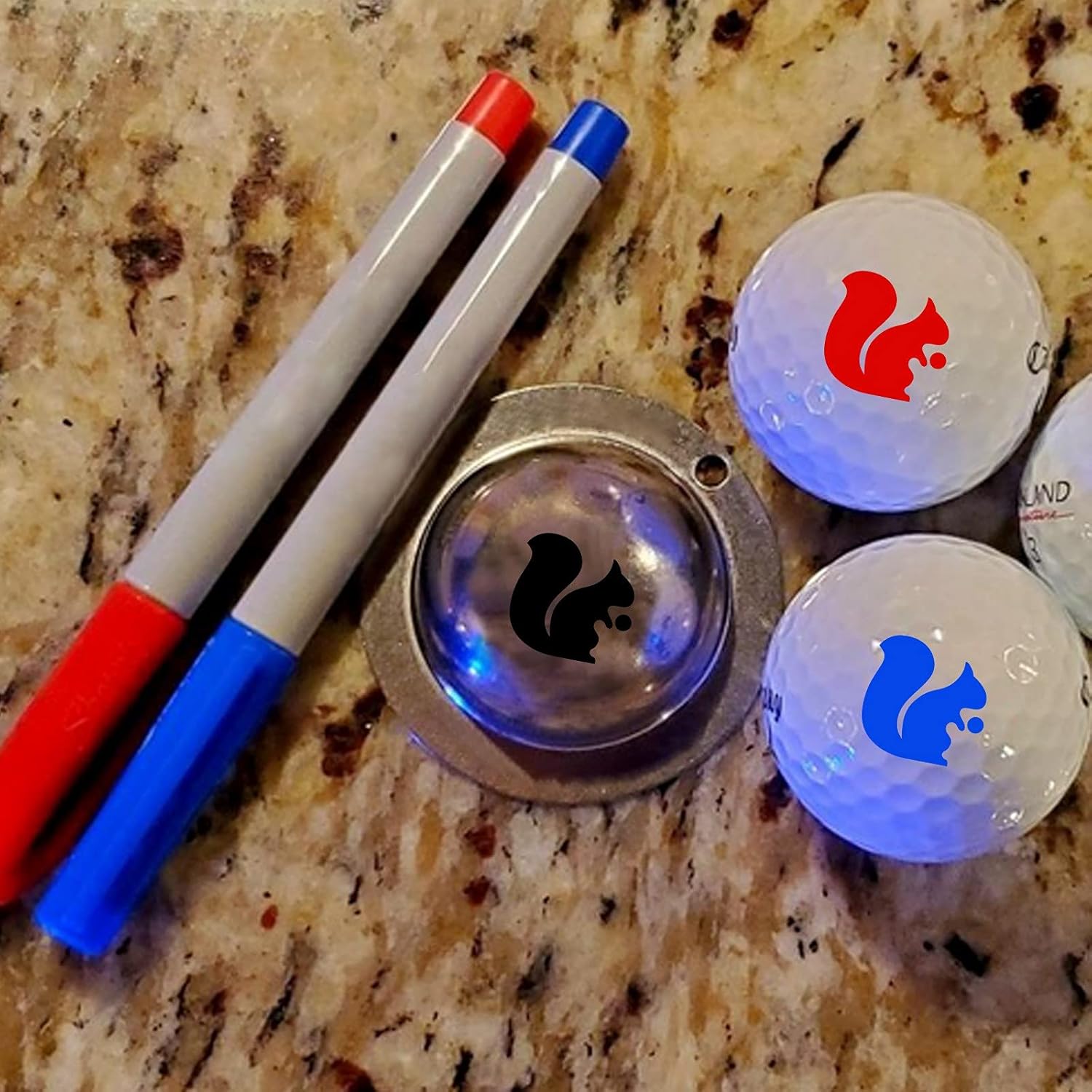 review AITSAON Golf Ball Custom Marker Alignment Tool Models, Stainless Steel Golf Ball Marker Painting Mould Golf Ball Mould (1PC, N)