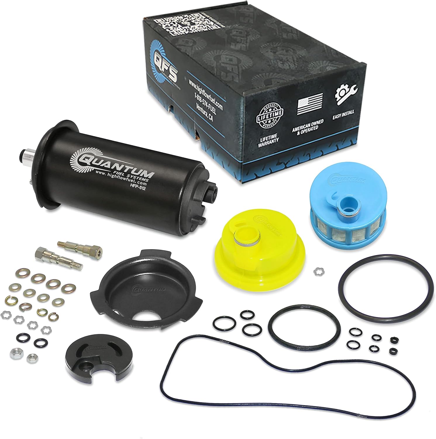 QFS Fuel Pump Kit for 1993–2002 Mercury/Mercruiser 150HP-300HP, 7.4L, 8.2L, 454, Restores OE Performance