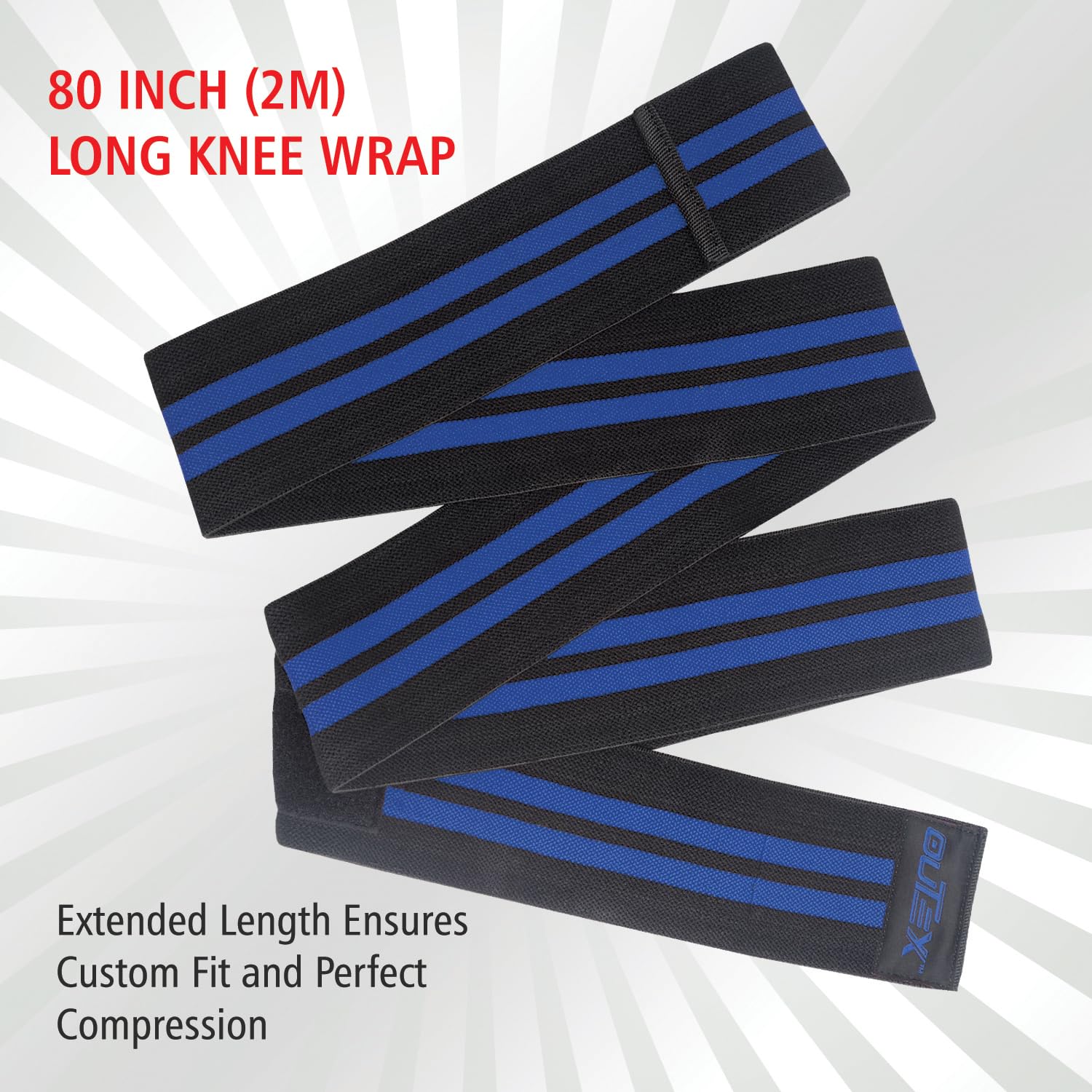 Knee Wraps For Weightlifting With Bag (Pair) - Knee Wraps For Squatting
