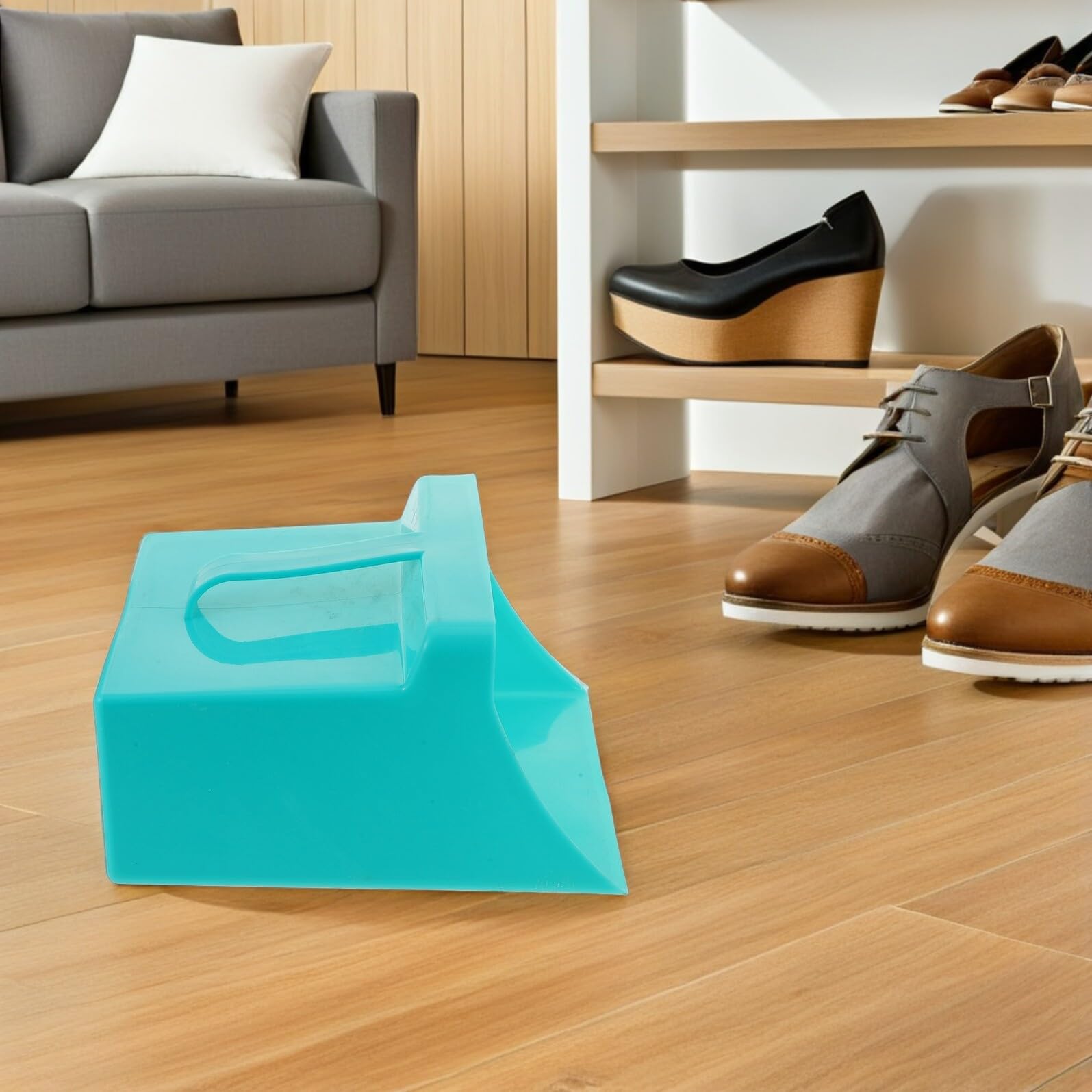 Tragbare Kunststoff Kehrschaufel mit Griff für Mühelose Müllsammlung im Haushalt und Garten Leichtes Ergonomisches Design für Komfortable Reinigung