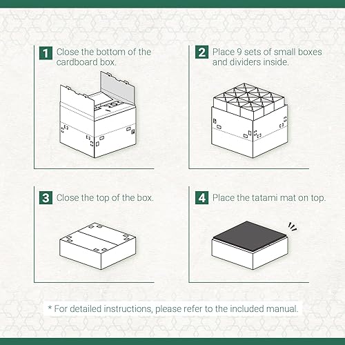 Miniatura 9 de BJDesign Banco cuadrado de tatami y plataforma elevada  Parte superior de césped Igusa Rush de estilo japonés  Blanco de grano de madera, 24 x 24 x