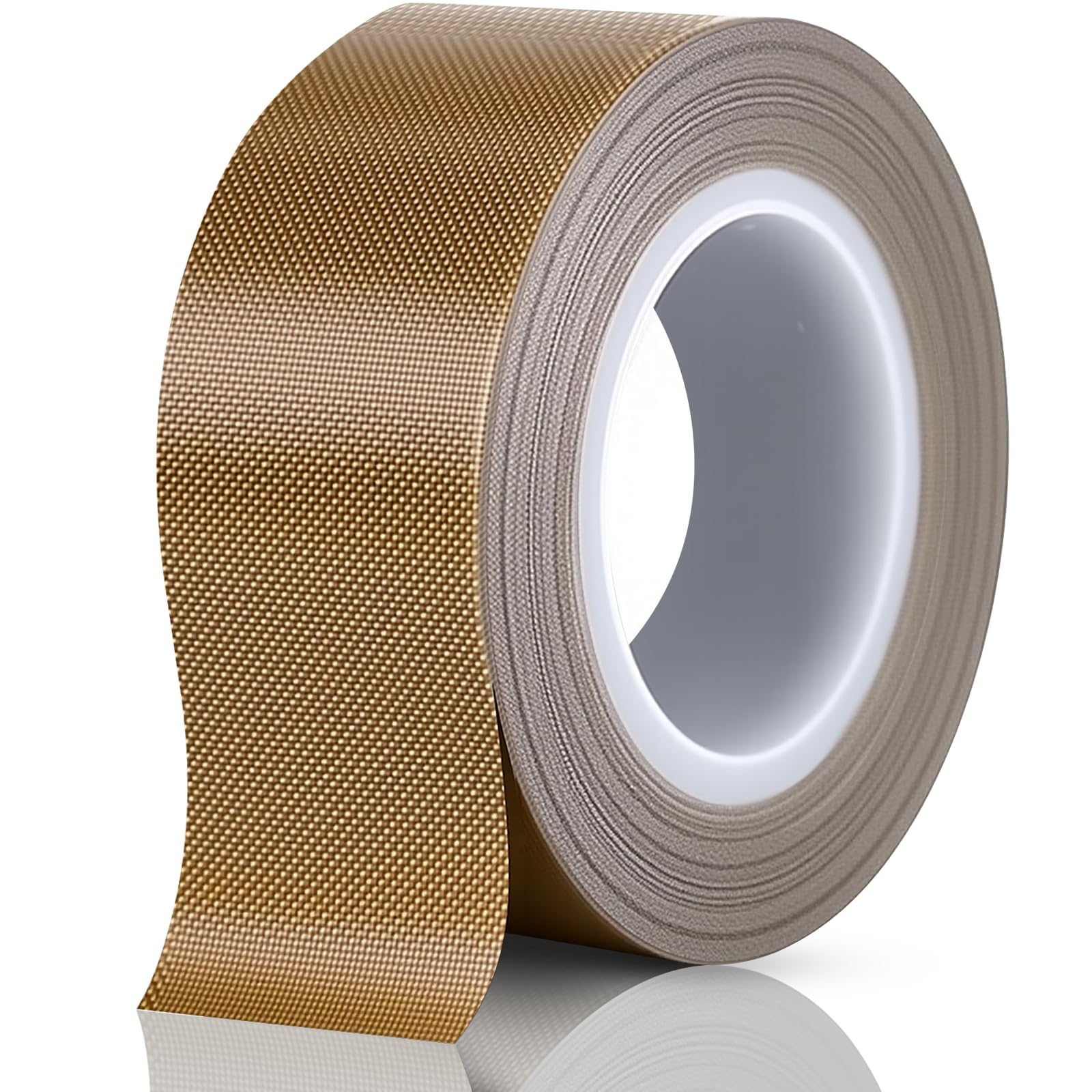 Cinta Alta Temperatura 0.18x25mmx12m Cinta Adhesiva Ignifuga de Teflon Alta Temperatura para Envasadora al Vacío Sellado a Mano