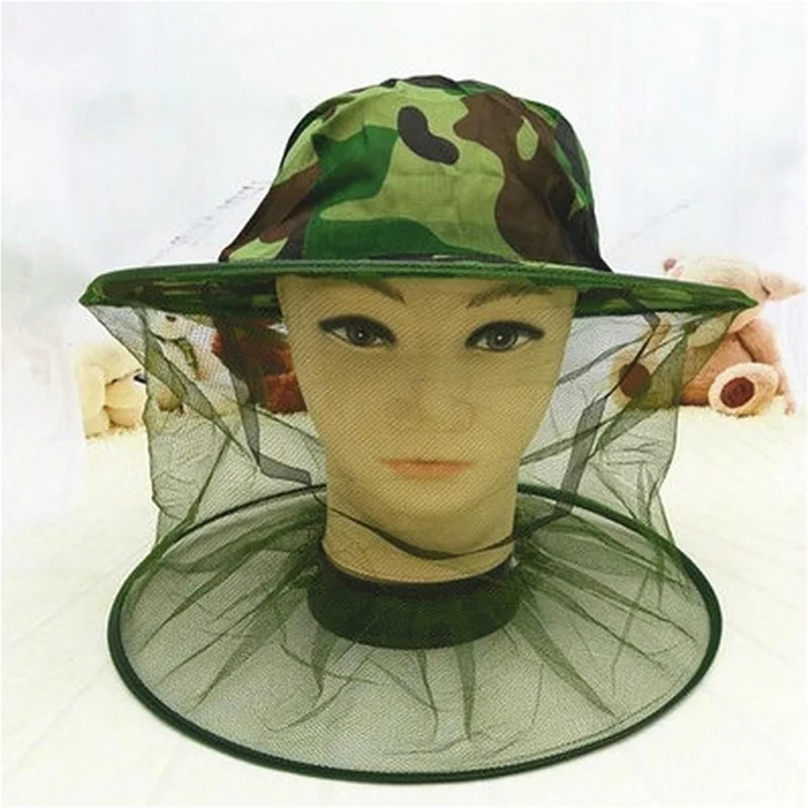 Cappello con zanzariera da esterno, Cappello for il controllo delle zanzare, zanzariera for insetti, viso, pesca, caccia, campeggio all'aperto