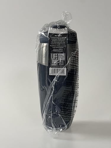 Miniatura 11 de Botella mezcladora de proteínas de acero inoxidable de 32 onzas, vaso agitador de metal a prueba de fugas con agitador de ajuste a presión para