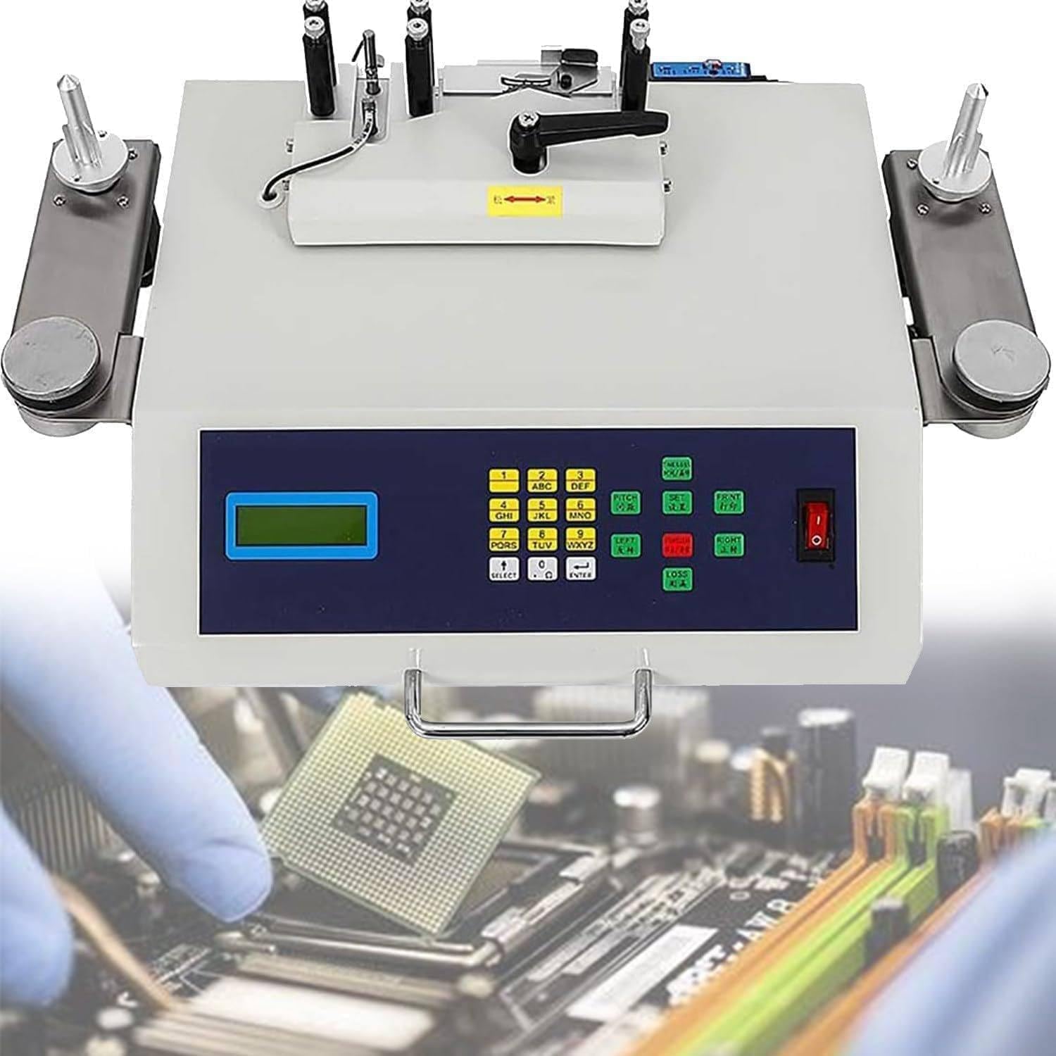 Liczarka elementów elektronicznych na szpulach, automatyczny licznik elementów SMT SMD o mocy 50 W, regulowana, wielostopniowa regulacja prędkości dla elementów typu pasowego SMD