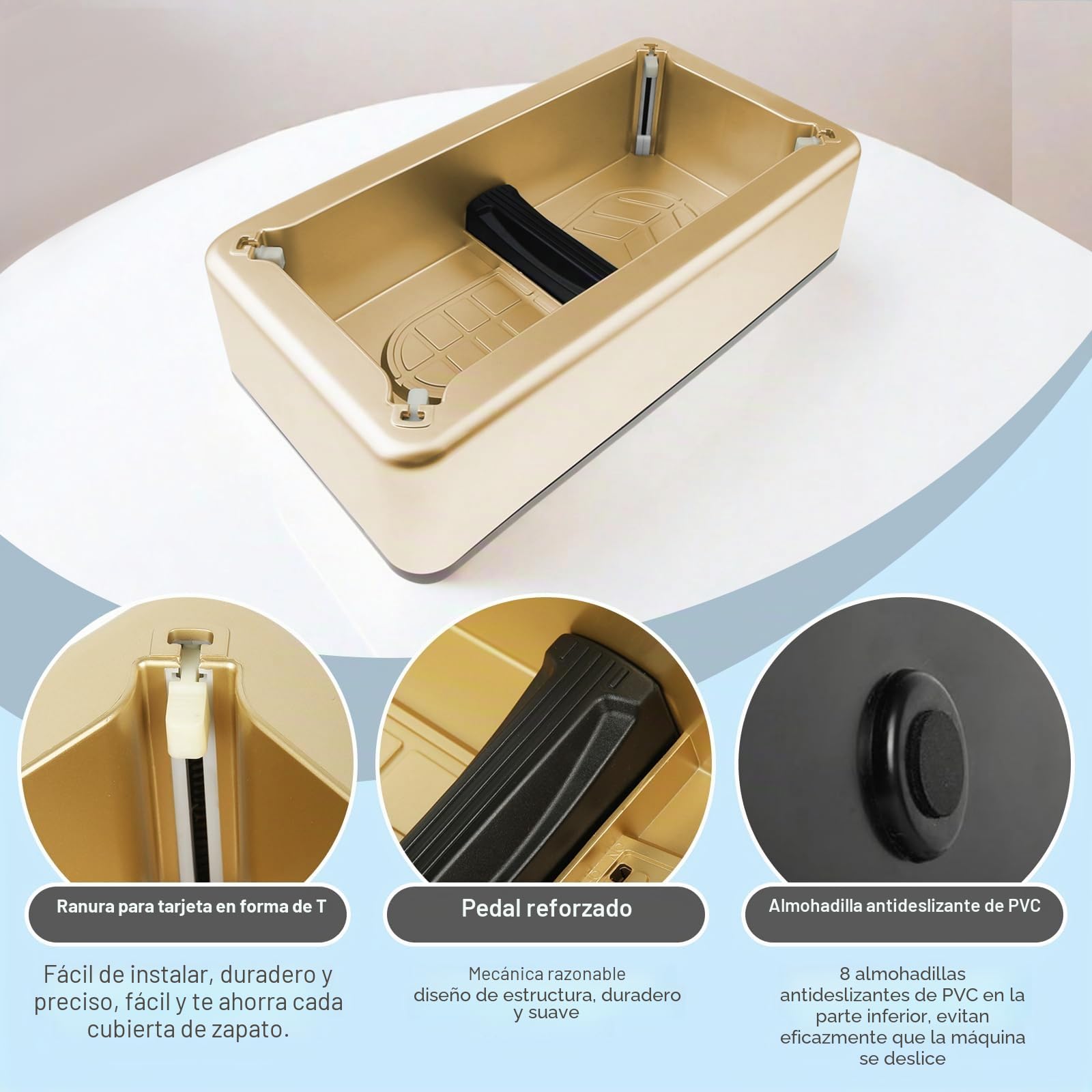 Máquina Sutomática for Cubrir Zapatos, Máquina Automática de Cubierta de Calzado con 200 Cubiertas de Plástico Desechables, para Zapatos de Oficina, Fábrica, Hogar