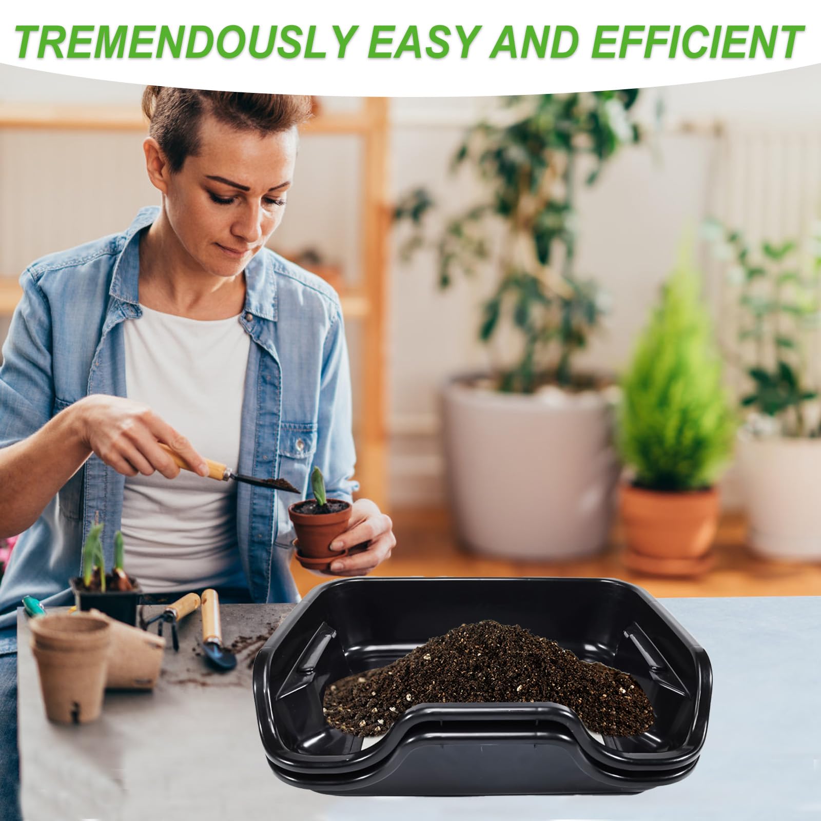 Premium Trim Bin Set mit 150 Mikron Pollensieb,Ergonomische Trimmschale & Trim Tray inkl,2 Scheren,Lupe & Bürste,Trimming Tray für Pollen and Herbs,Trimm Schale,Trimmschale mit Trimmscheren und Netz