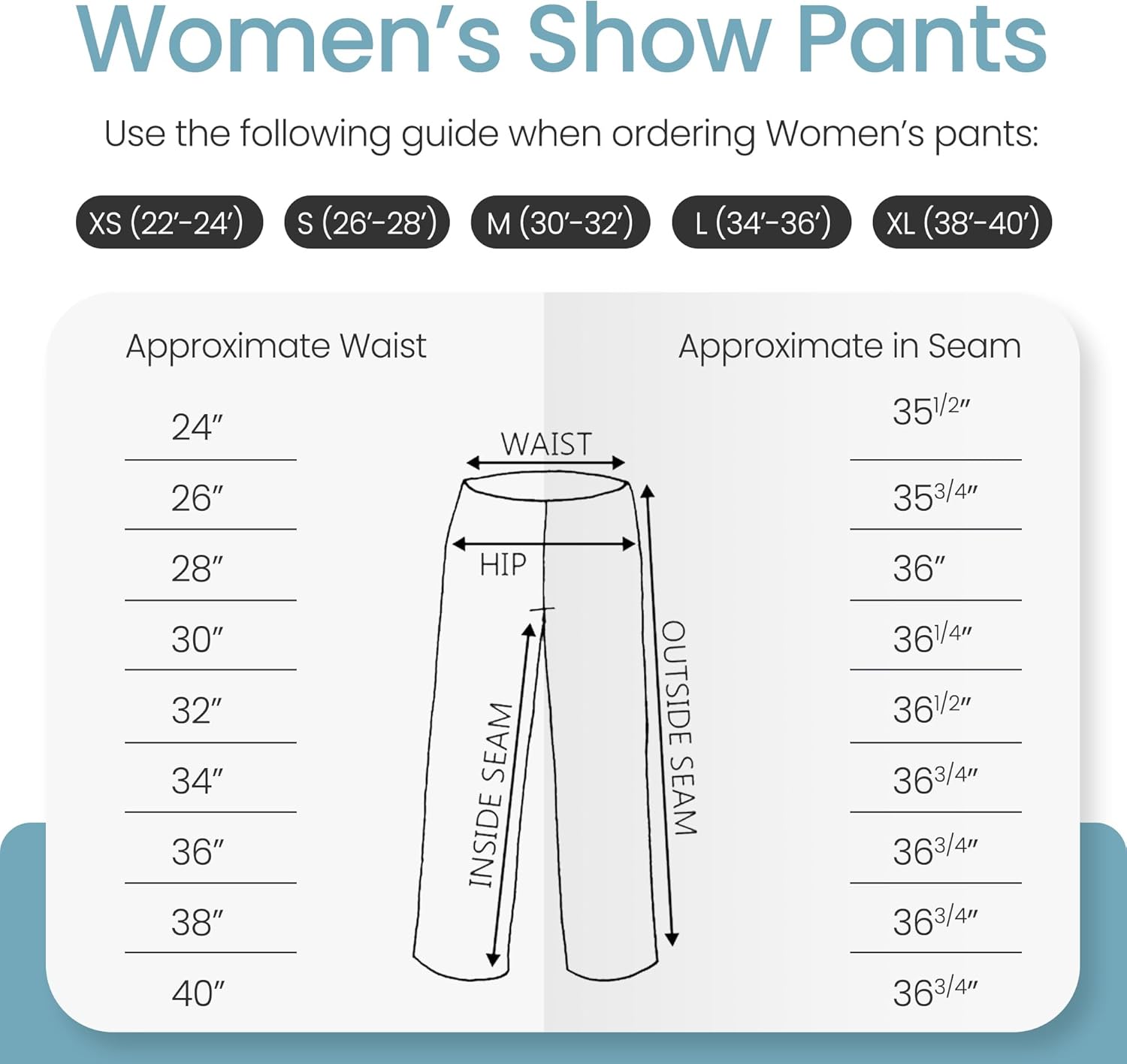 HOBBY HORSE Classic Western Show Pants – Women’s High Rise Western Horse Show Pant, Under Show Chaps