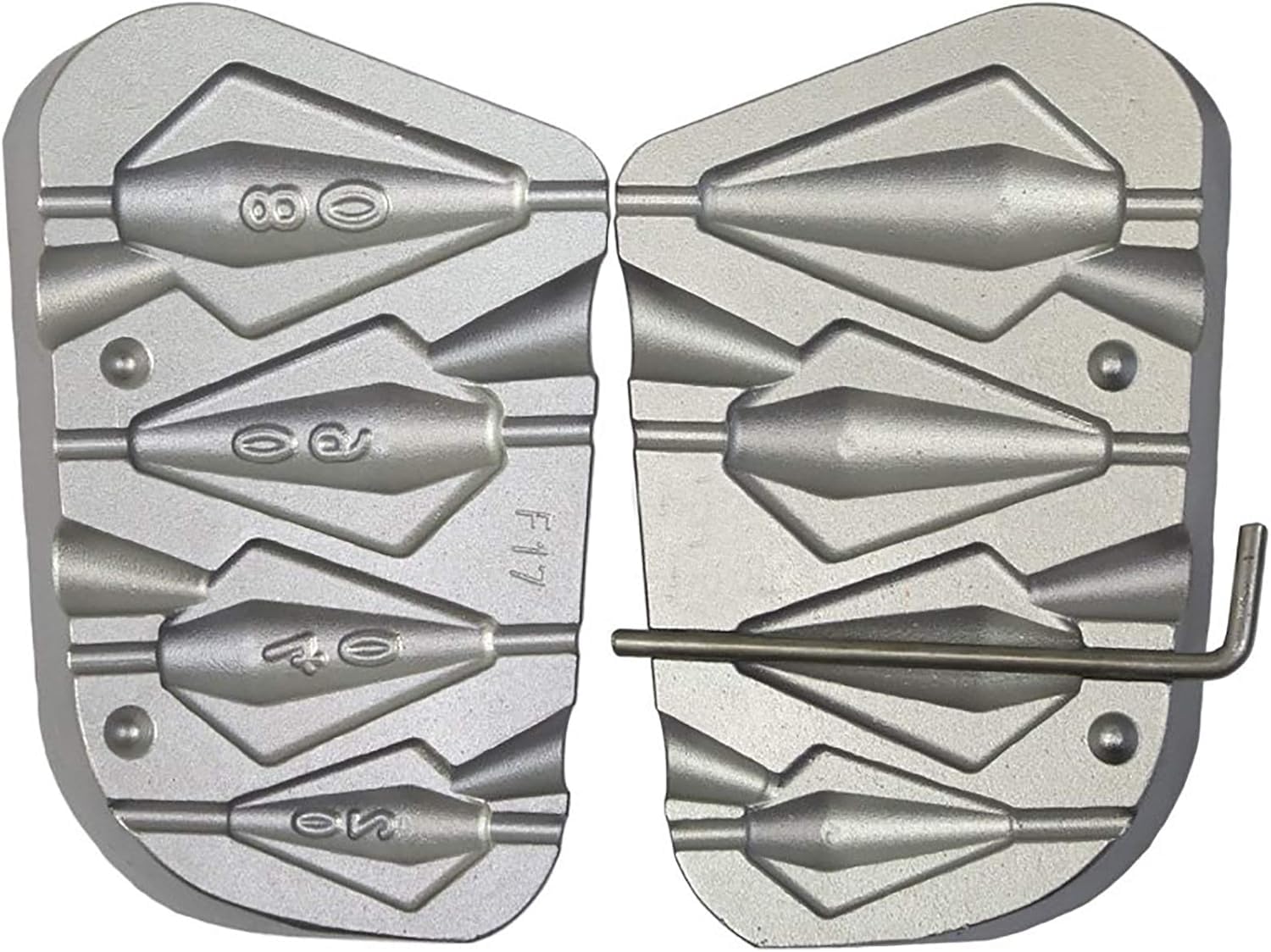Lift Lead Molde de Pesca Inline 20-40-60-80gr / Molde Plomo Plomo Pesca/Molde de Pesca ...