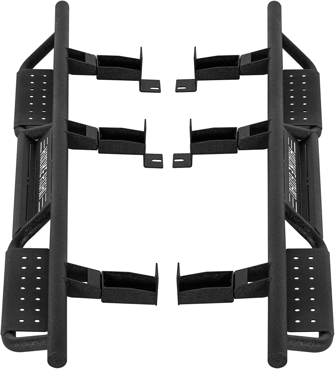 Hooke Road Suburban Step Bars Running Boards for 1992-1999 Chevy Suburban | 4.5" Drop Down Nerf Bars | Off-Road Side Step Rails (Excludes K2500 Models)