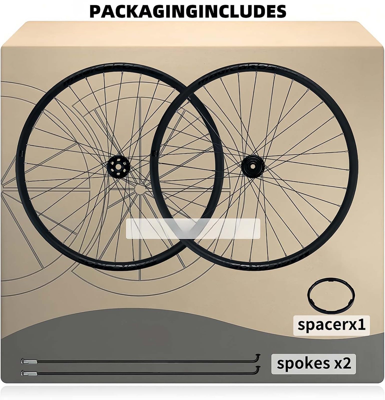 Fahrradräder 26'' 27,5'' 29'' 15 x 110 mm/12 x 148 mm Steckachse, Scheibenbremse, doppelwandige Aluminiumfelgen, 32-Loch-Naben für 8-13-fach Kassette (Nero-29in)